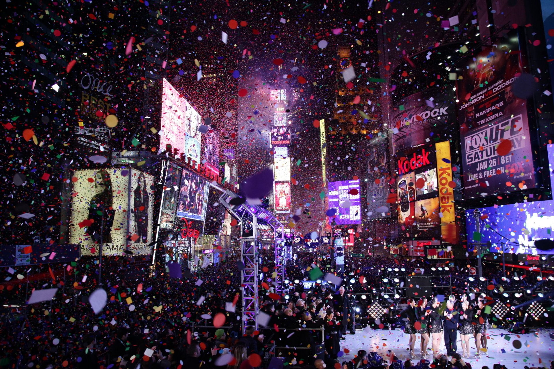 New York, 1080P, Holiday, Times Square, New Year 2013, HD Wallpaper