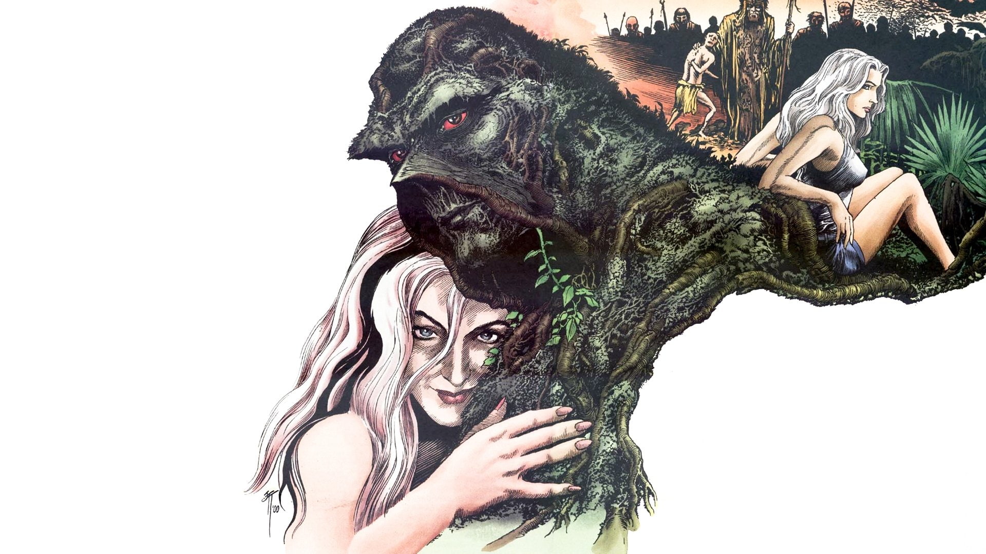 1080P, Comics, Swamp Thing, HD Wallpaper