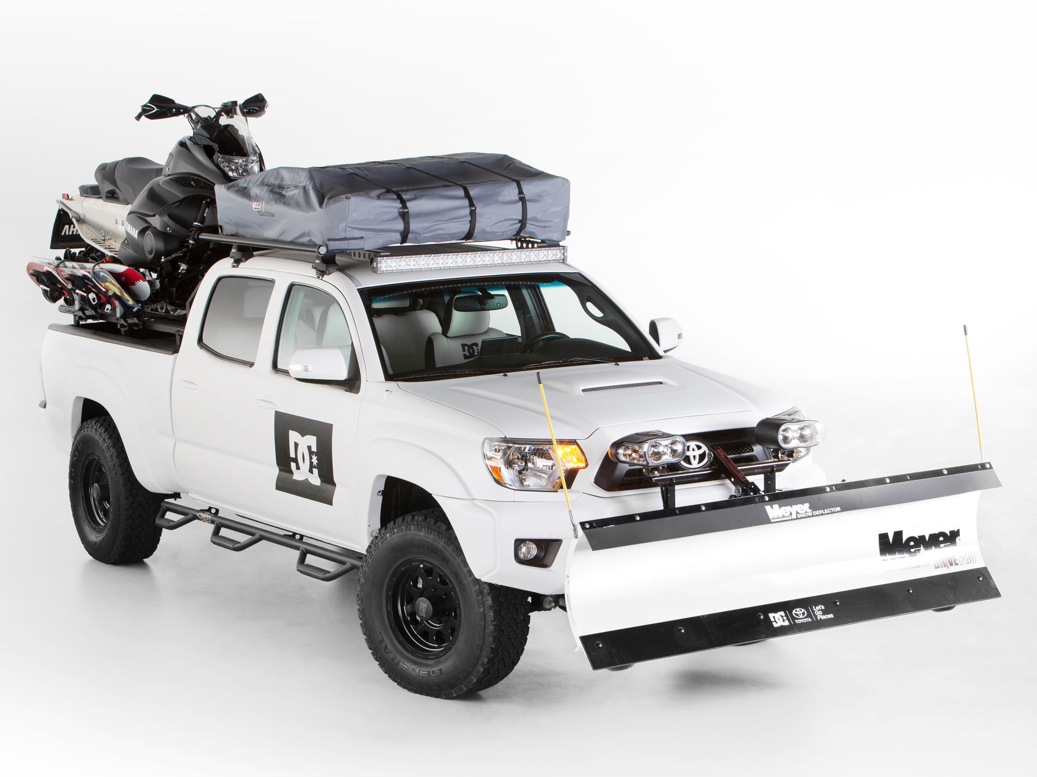 snowmobile, winter, xgames, toyota, dc shoes, offroad, tacoma, 1080P, 2013, 4x4, HD Wallpaper