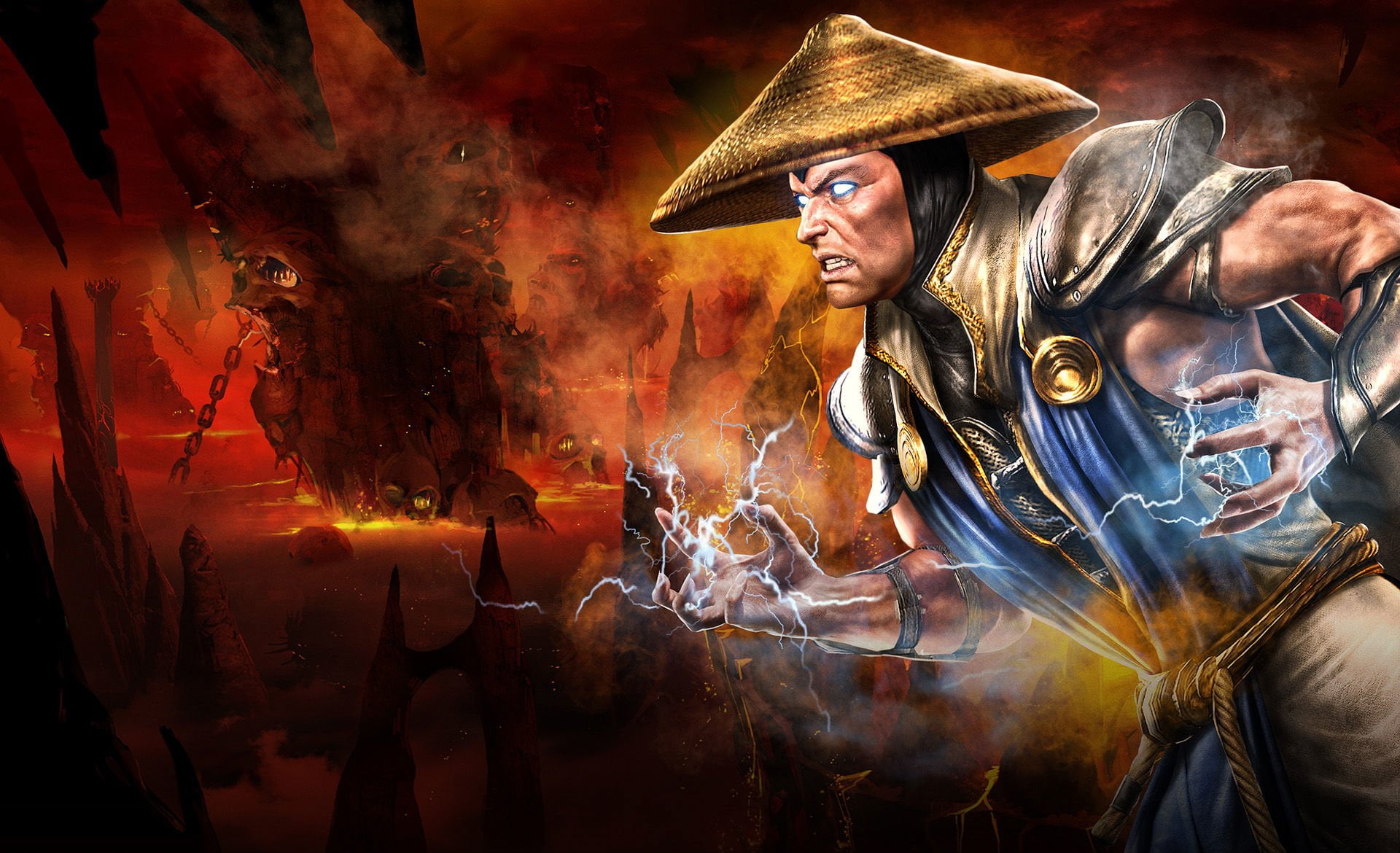 event, art and craft, 1080P, night, human representation, nightlife, spirituality, clothing, traditional clothing, Mortal Kombat Vs. DC Universe, men, HD Wallpaper