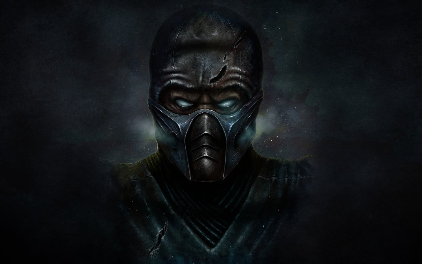 sub-zero, human Head, hood - clothing, 720P, backgrounds, black Color, ninja, digital composite, portrait, kombat, mortal kombat, mask - Disguise, spooky, HD Wallpaper