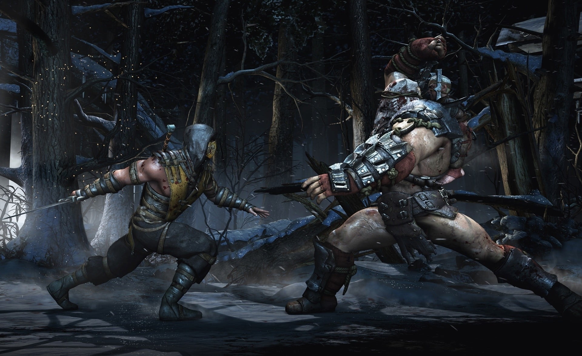 war, shinobi, ninja, protection, weapon, outdoors, mortal, anger, tree, katana, MK 10, battle, dual blade, army, helmet, Mortal Kombat X, day, Mortal Kombat 10, HD Wallpaper