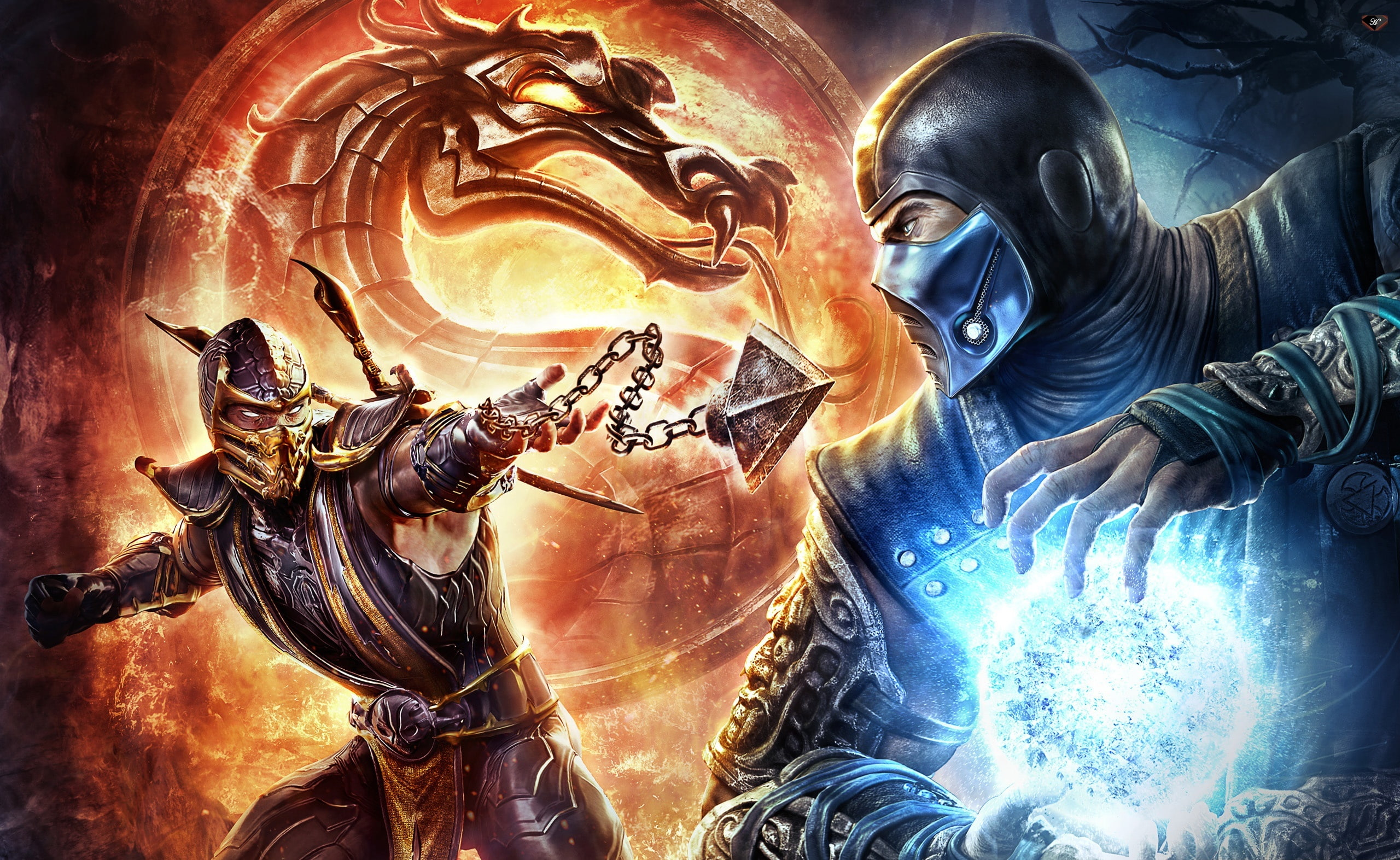 representation, scorpion, male likeness, creativity, Mortal Kombat, place of worship, no people, religion, mortal, sub-zero, human representation, low angle view, HD Wallpaper