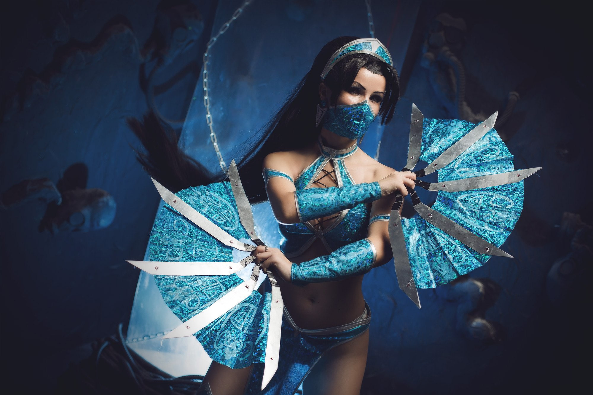 weapons, Mortal Kombat, girl, cosplay, 1080P, HD Wallpaper
