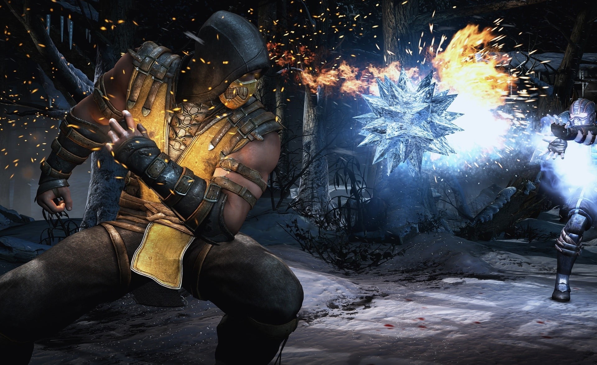 security, ice, horror, battle, flame, warrior, one Person, Sub Zero, armed Forces, smoke - Physical Structure, aggression, sparks, metal, illustration, HD Wallpaper