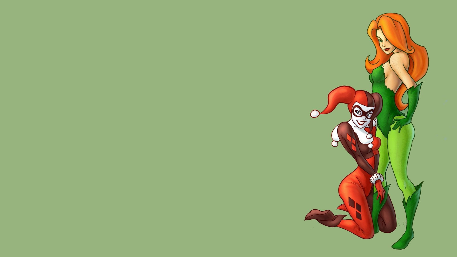 food, indoors, green color, studio shot, drop, Comics, orange color, art and craft, representation, no people, close-up, creativity, Harley Quinn, food and drink, HD Wallpaper