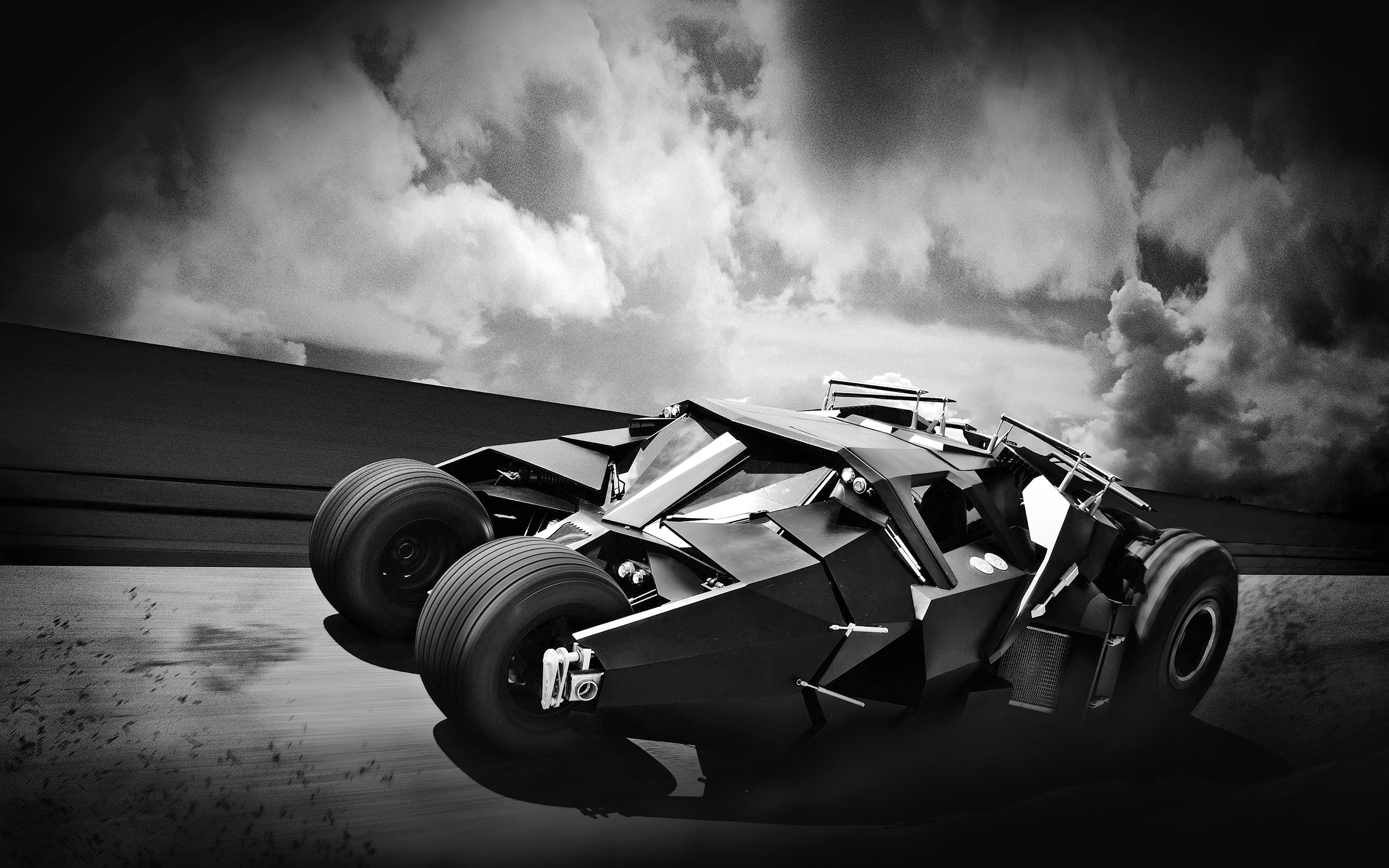 wheel, hero, sky, sport, nature, 4K, batman, returns, no people, sand, retro styled, land, cloud - sky, outdoors, batcar, motor vehicle, land vehicle, HD Wallpaper