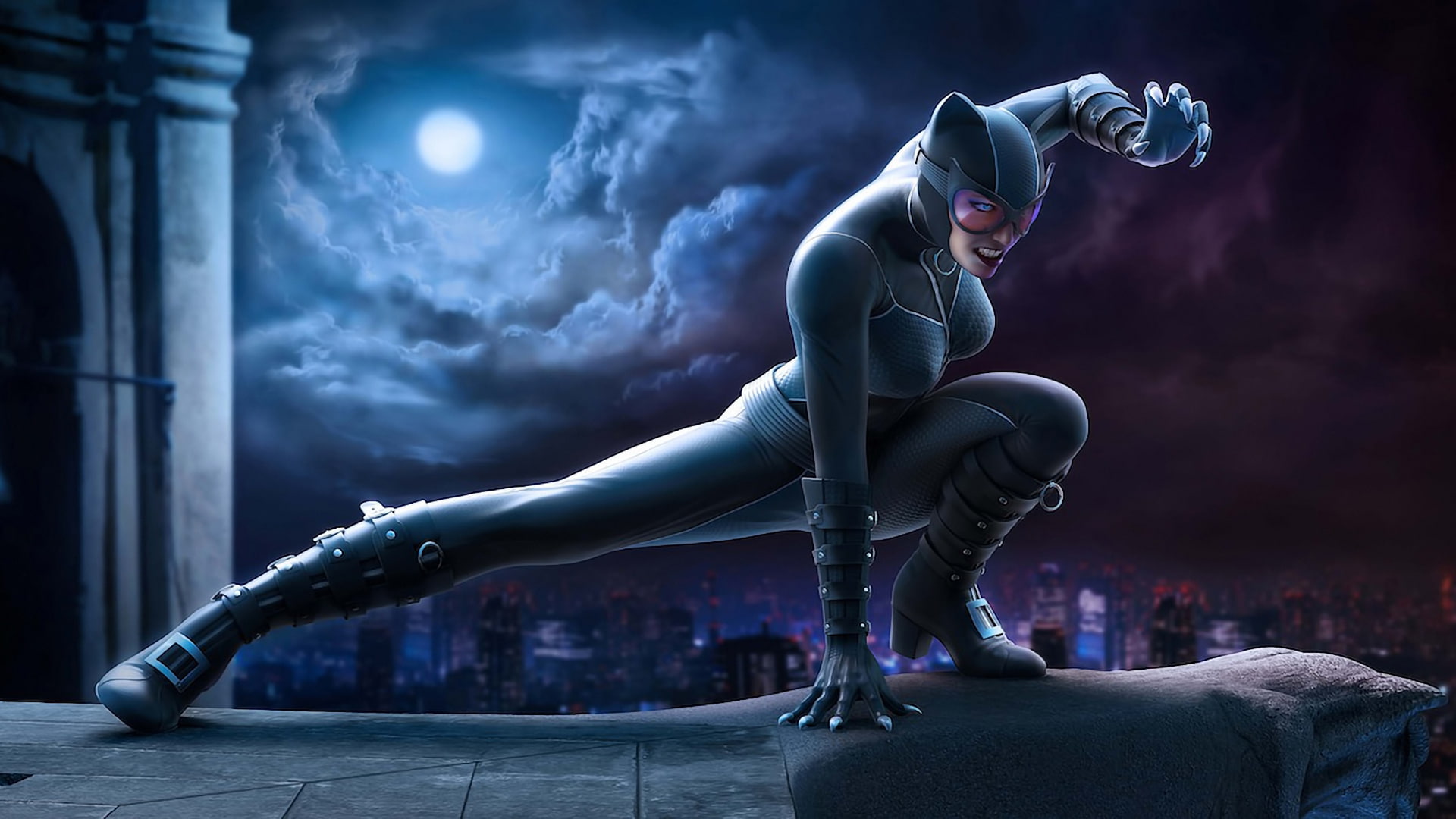 woman, comics, catwoman, 1080P, cat, poster, hd, HD Wallpaper
