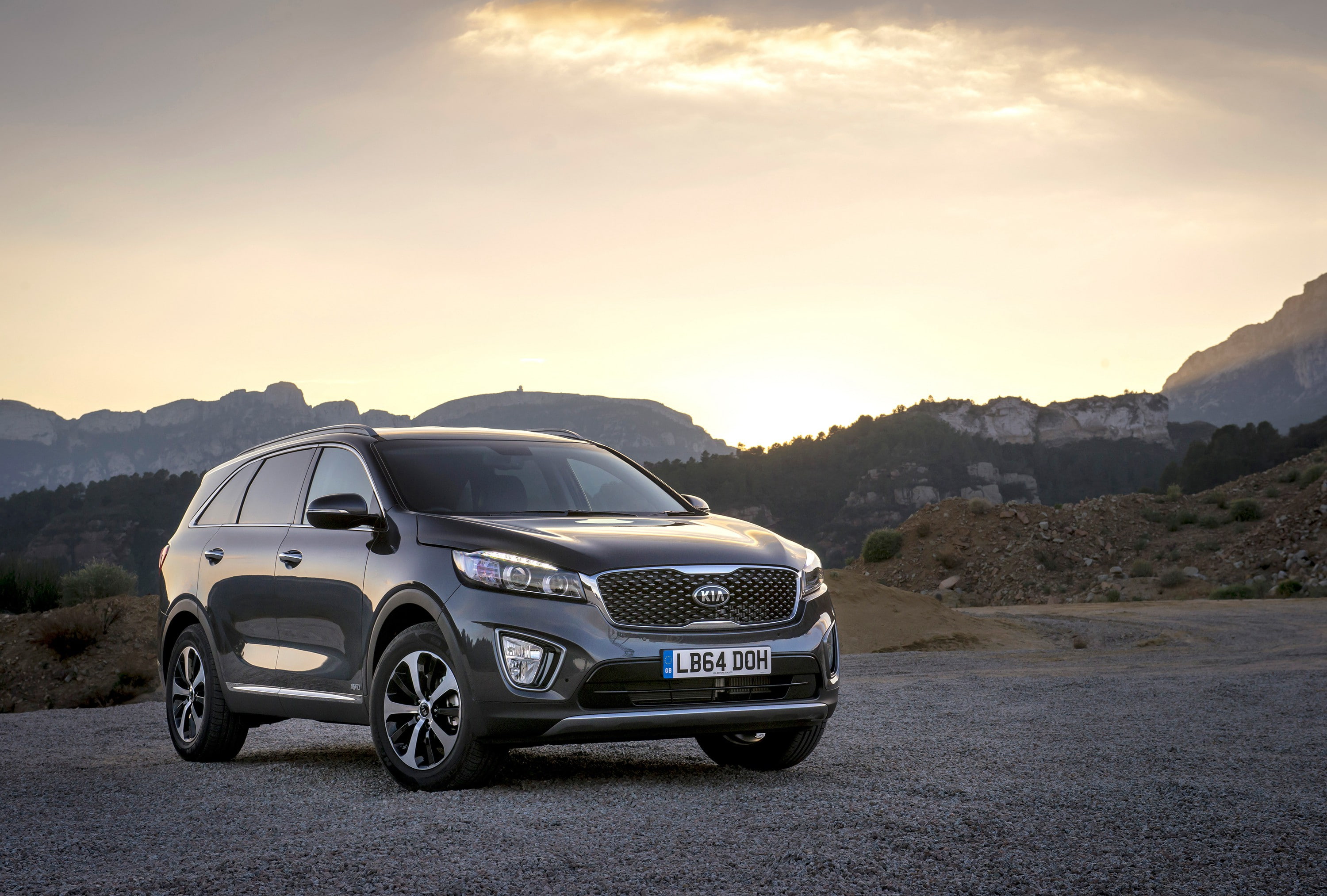 Sorento, 2K, Kia, UK-spec, EcoDynamics, black, 2015, Kia Sorento, UM, suv, HD Wallpaper
