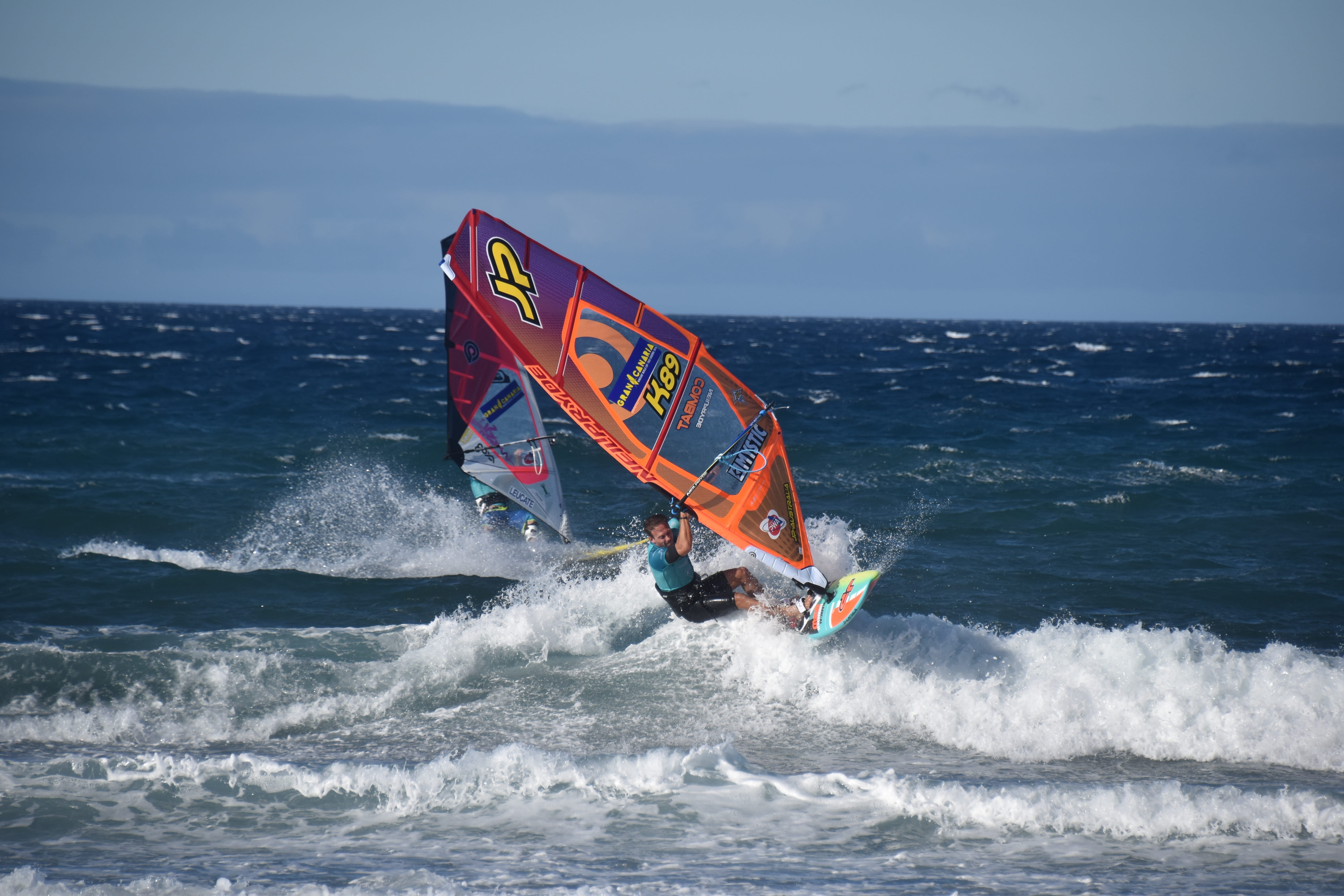 transportation, sky, horizon, 5K, canaria, gran, water Sport, outdoors, vacations, extreme Sports, nautical Vessel, power in nature, nature, sport, horizon over water, HD Wallpaper