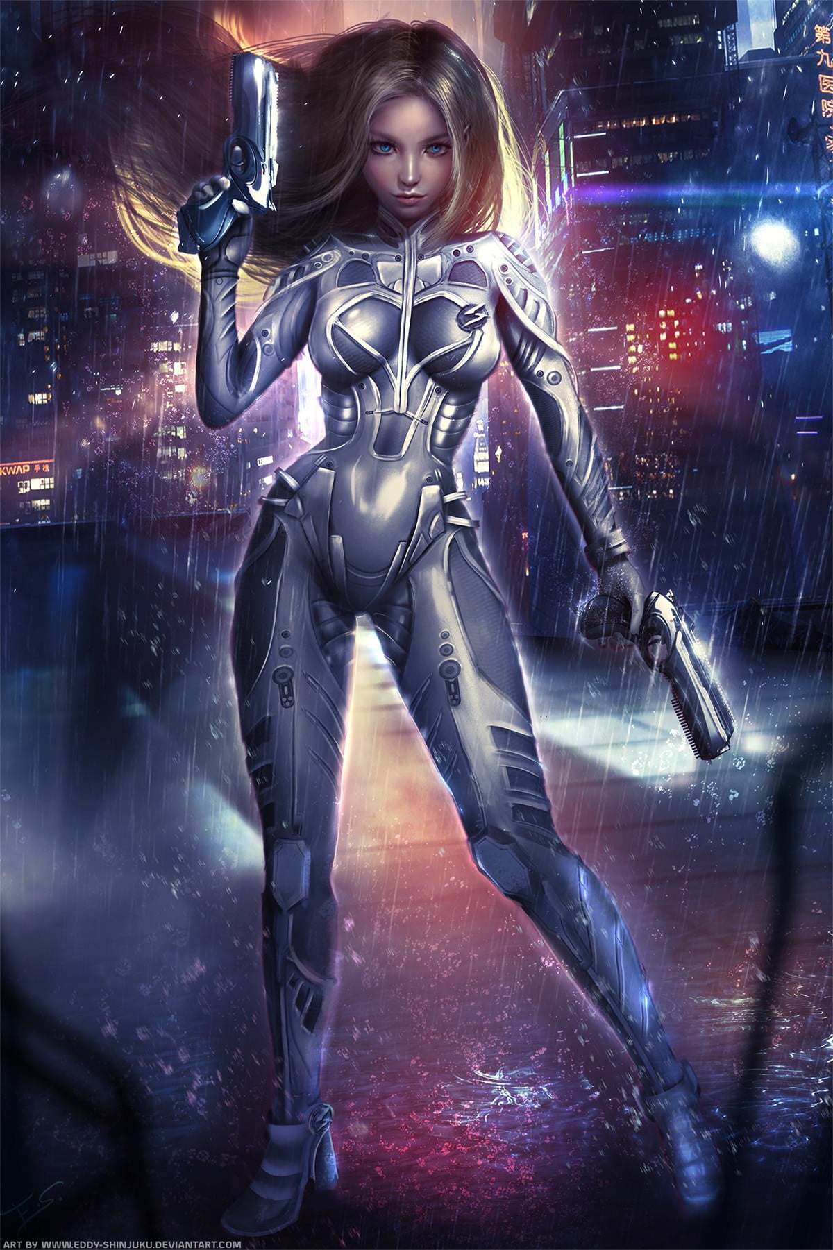 holding, one person, weapon, pistol, beautiful woman, suit, hairstyle, brown, adult, control, hair, females, video game, illuminated, front view, Phone HD Wallpaper
