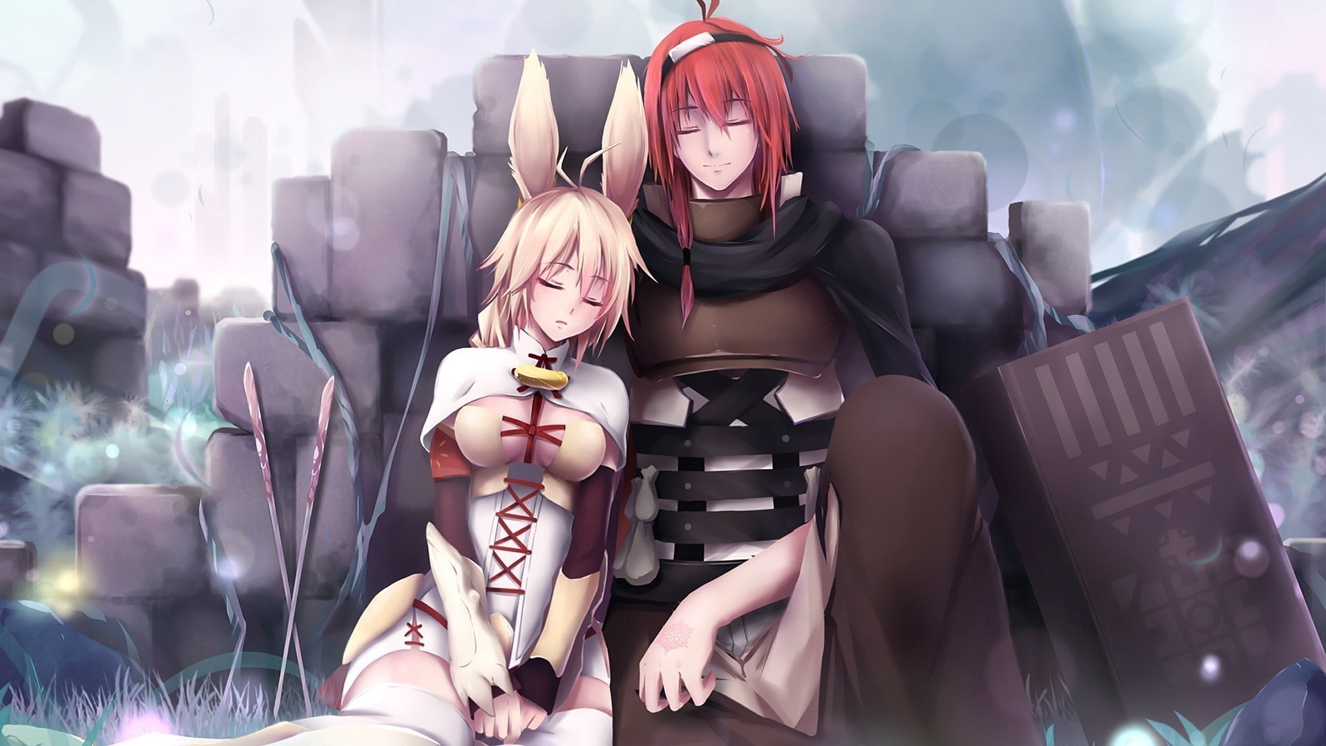 1080P, Rokka No Yuusha, Adlet Mayer, Anime Girls, Nashetania Loei Piena Augustra, anime, HD Wallpaper
