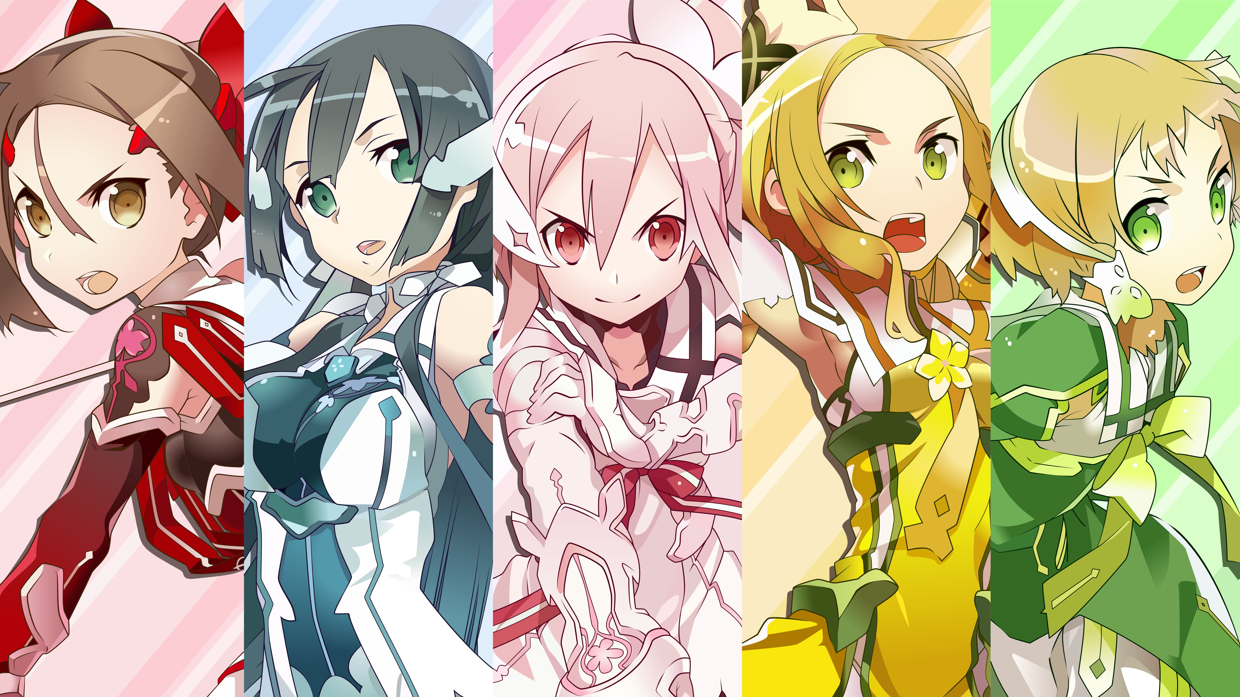 4K, Togo Mimori, Inubouzaki Fu, Anime, Inubouzaki Itsuki, Yuki Yuna, Miyoshi Karin, Yuuki Yuuna wa Yuusha de Aru, HD Wallpaper