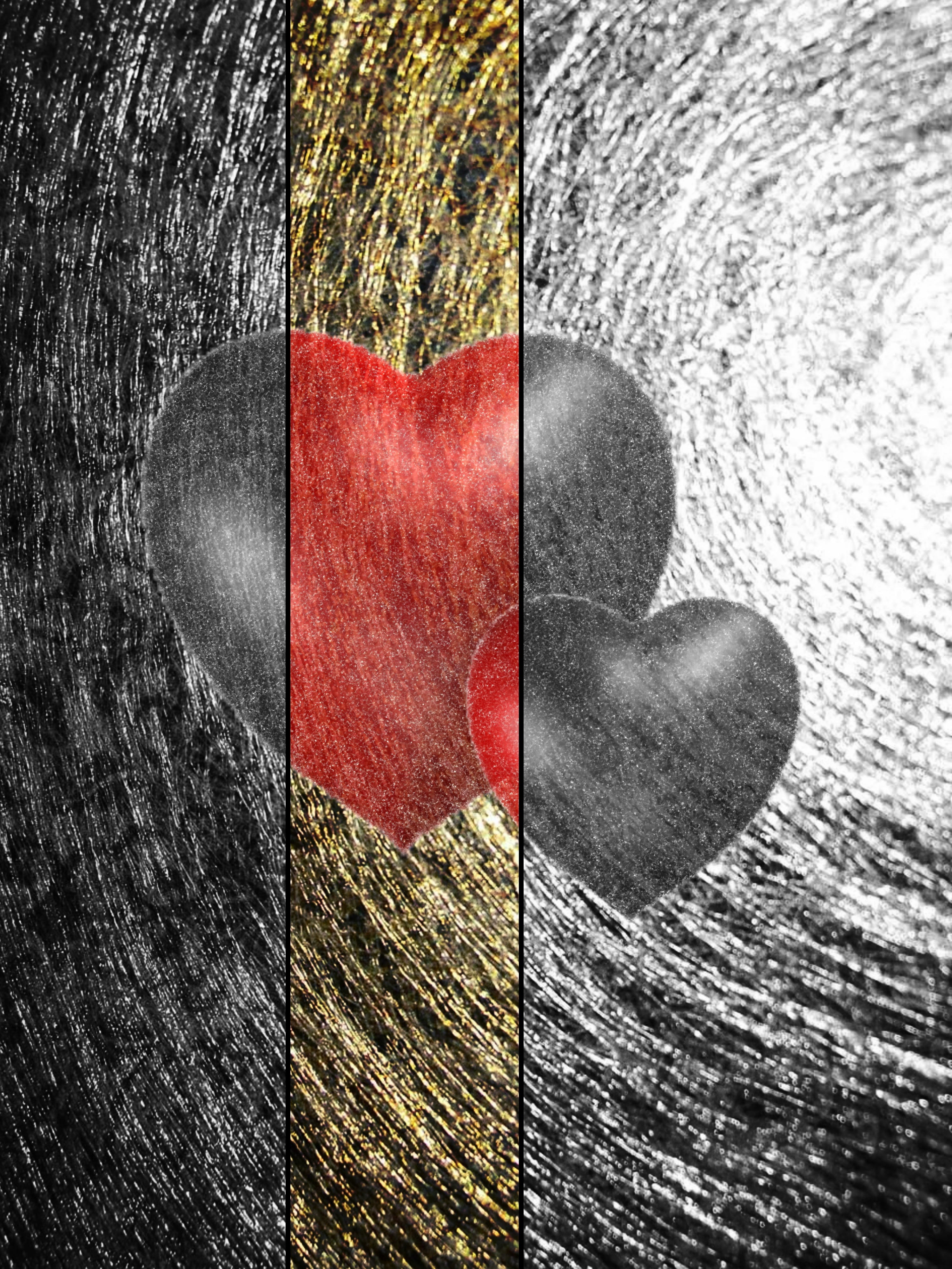 full frame, wall - building feature, symbolic, valentine, feelings, tenderness, pair, double heart, Heart, Love, couple, lovers, positive emotion, decoration, Phone HD Wallpaper