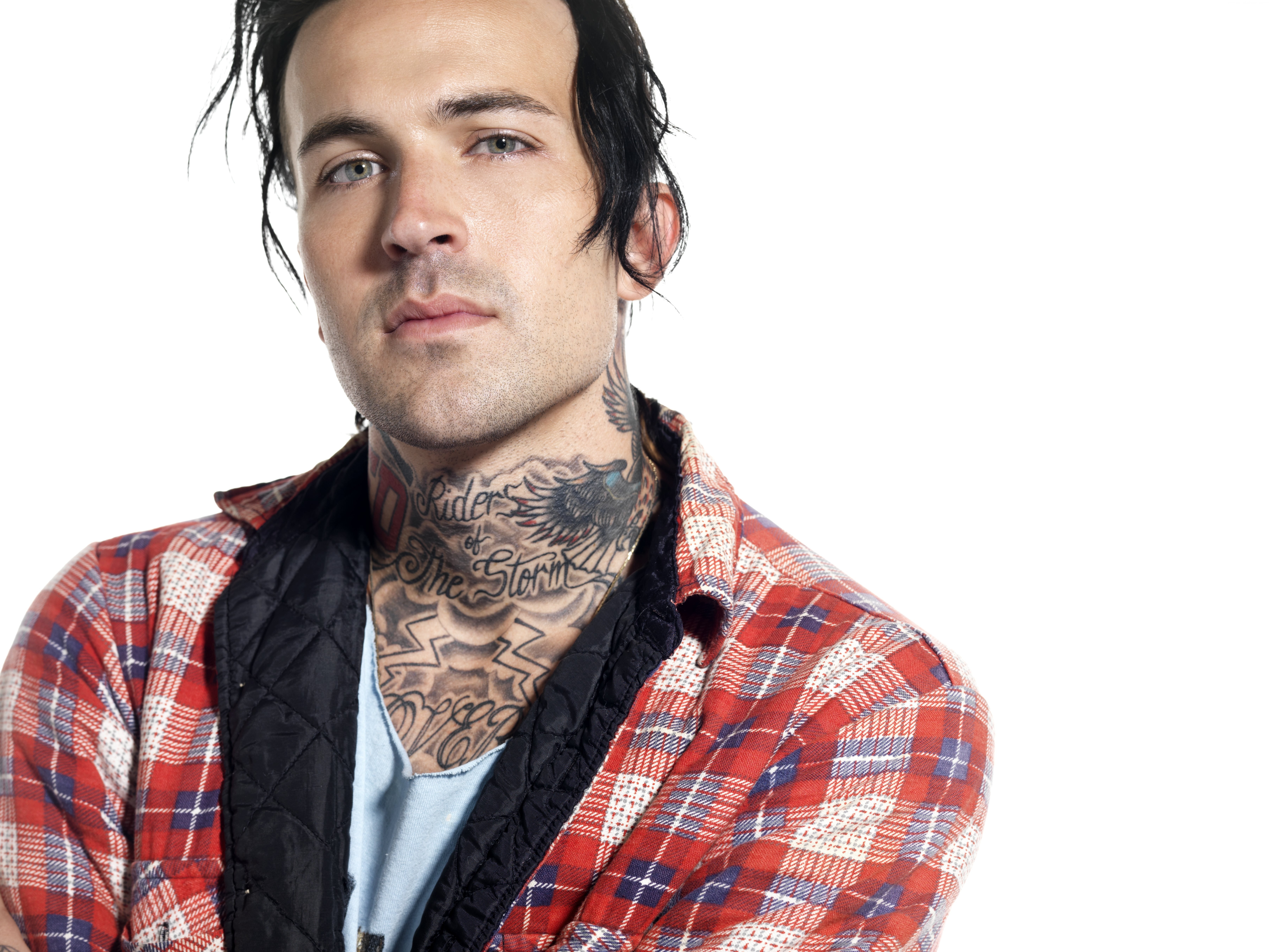 Yelawolf, inscription, tatoo, Michael Wayne Atha, American rapper, 5K, but both artists, HD Wallpaper