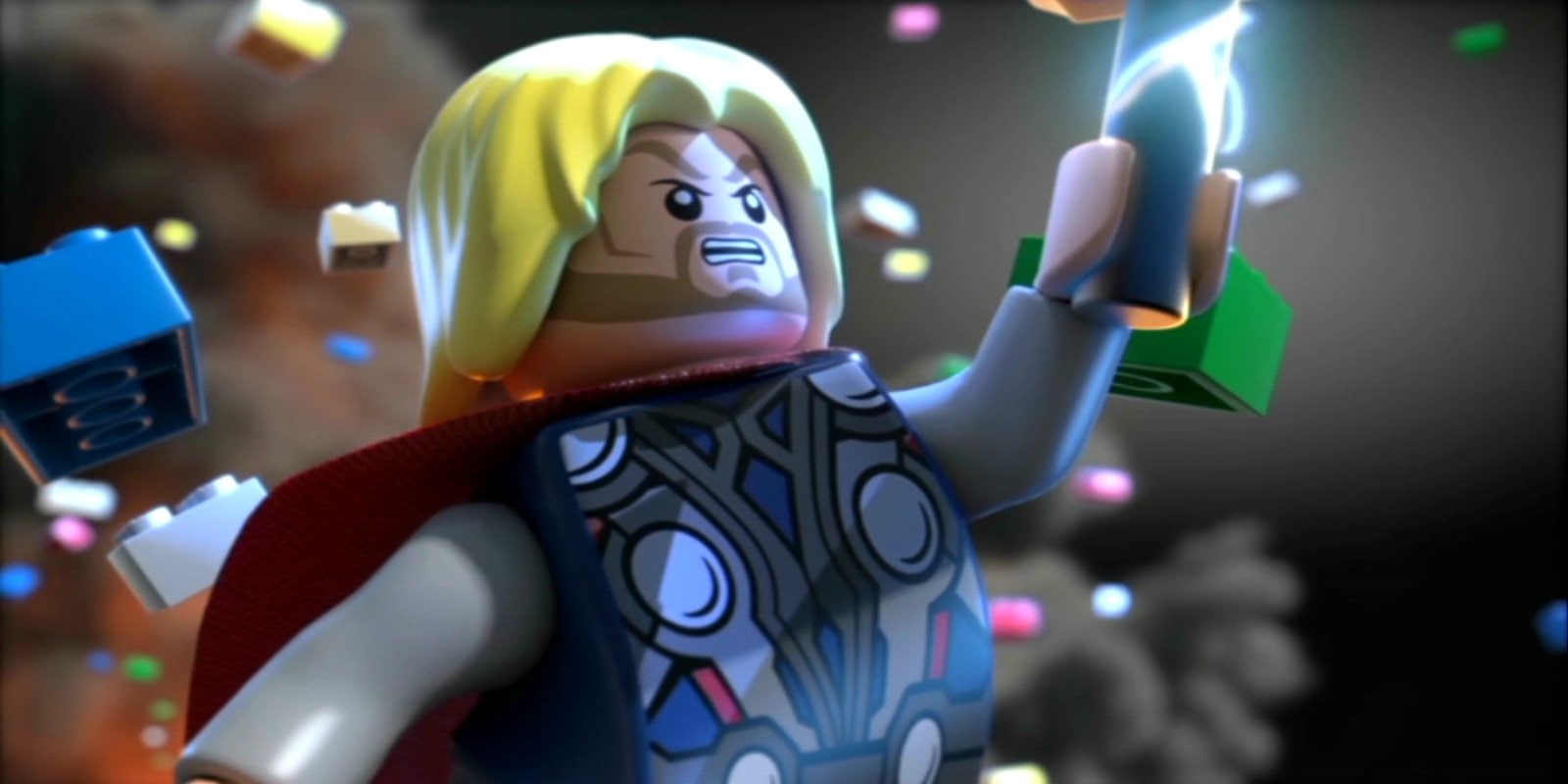 low angle view, LEGO Marvel Super Heroes, figurine, no people, female likeness, retail, toy, consumerism, illuminated, male likeness, night, 720P, technology, HD Wallpaper