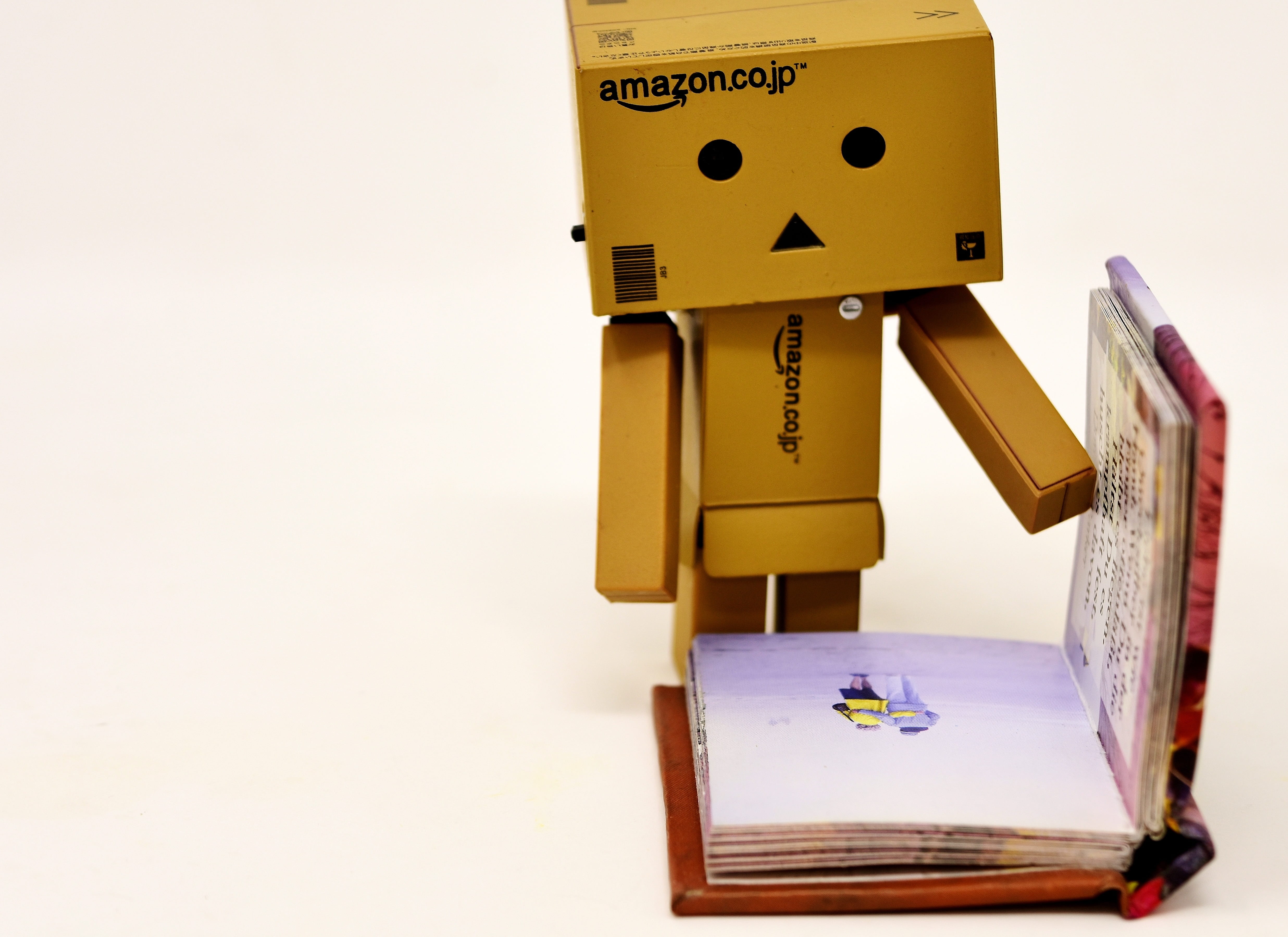 indoors, personal accessory, business, books, close-up, paper, studio shot, 4K, scrolled, danbo, box, gold colored, no people, read, cute, pitched, funny, HD Wallpaper