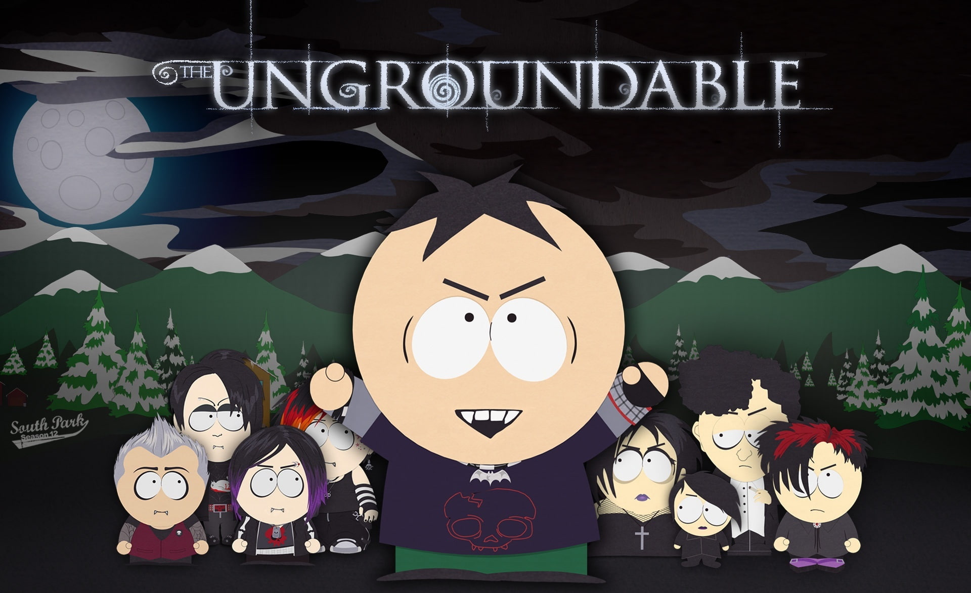 text, funny, communication, outdoors, goths, western script, sign, South Park, no people, ungroundable, male likeness, creativity, cartoon, craft, smiling, HD Wallpaper