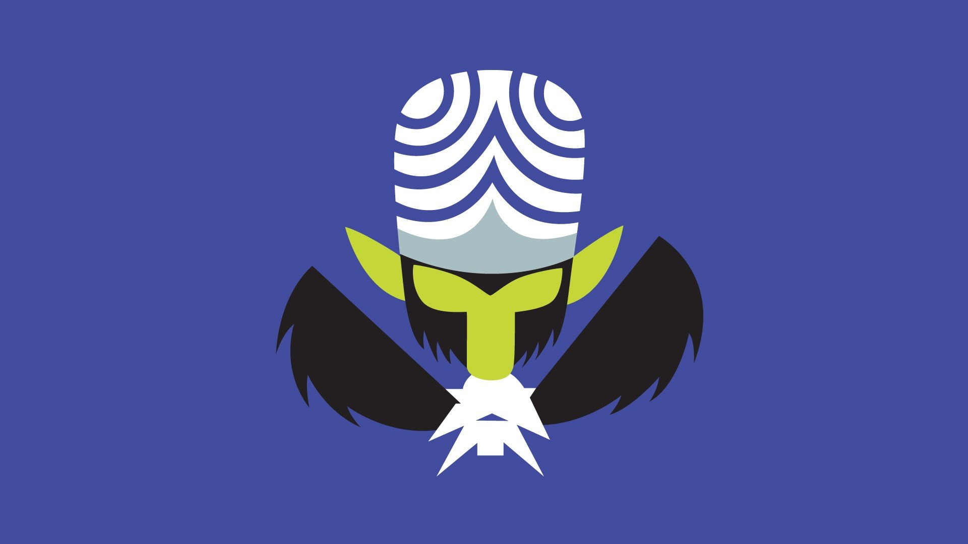 Powerpuff Girls, Villains, 1080P, minimalism, Solid color, Mojo Jojo, HD Wallpaper