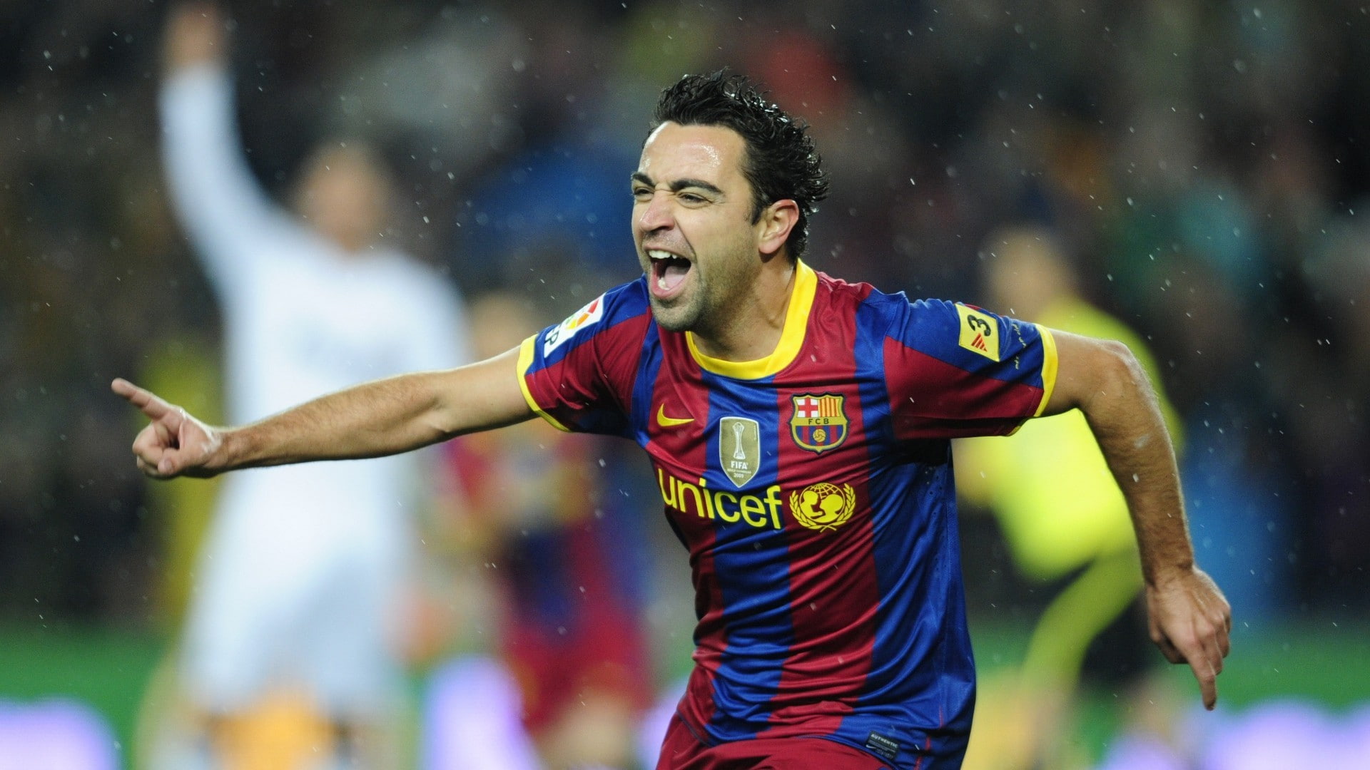 men, front view, competition, footballers, mouth, sport, lifestyles, human limb, outdoors, positive emotion, limb, FC Barcelona, focus on foreground, excitement, HD Wallpaper