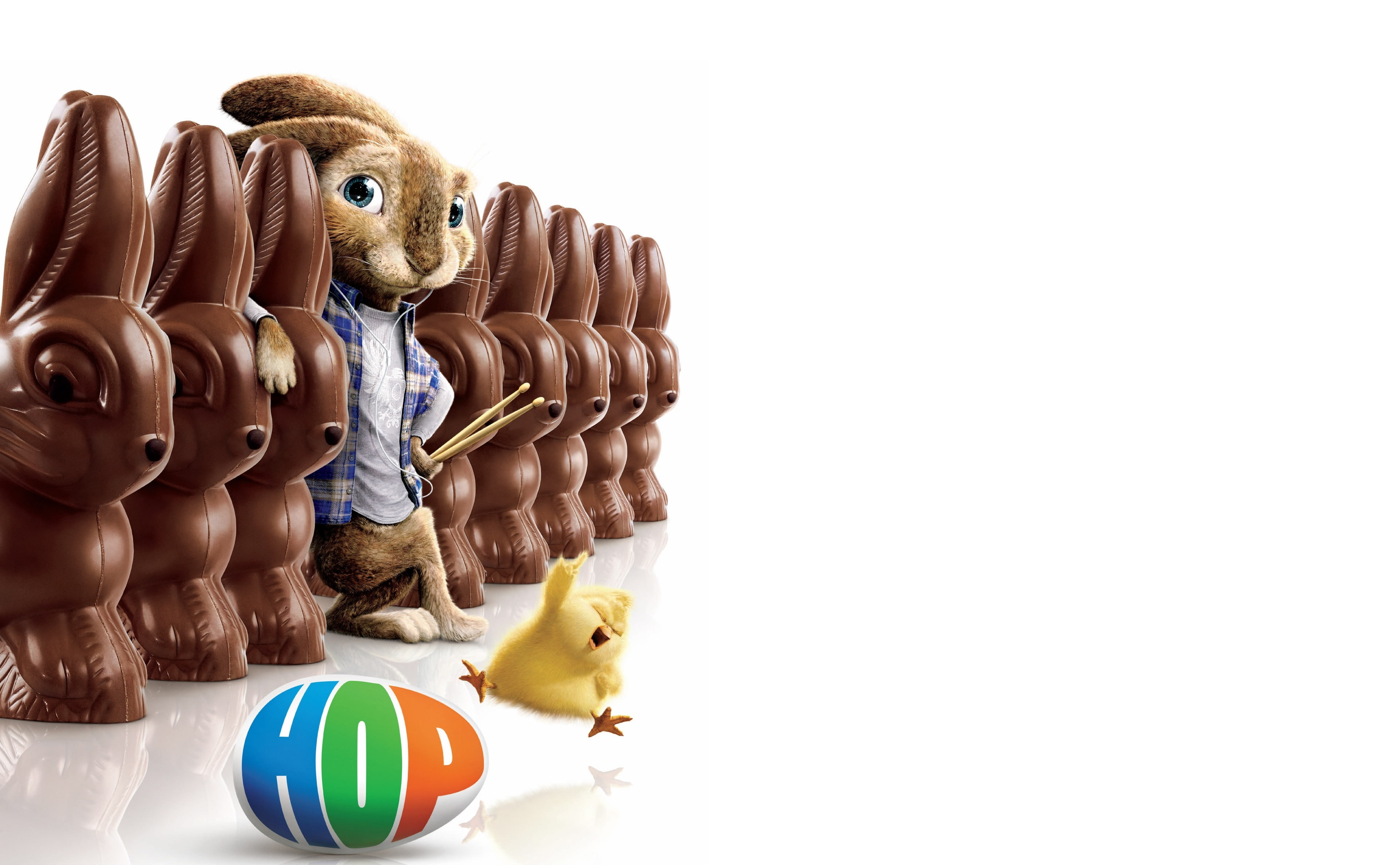 representation, chocolate, chocolate bunny, large group of objects, rocknroll, white background, animal representation, celebration, toy, hop, multi colored, HD Wallpaper
