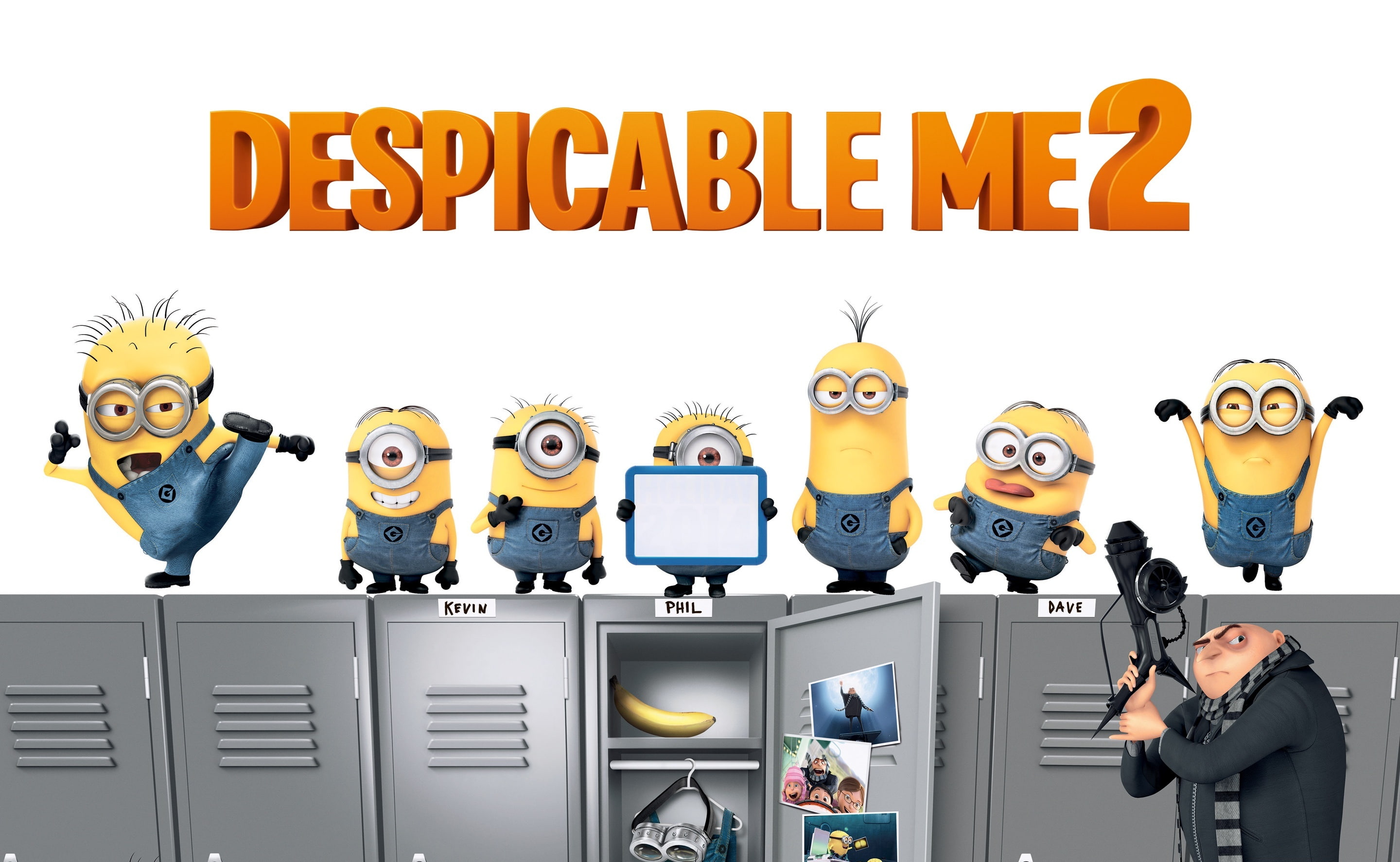 people, sign, business, 2K, poster, despicable, body part, text, despicable me 2, men, human body part, despicable me, human face, adult, business person, HD Wallpaper