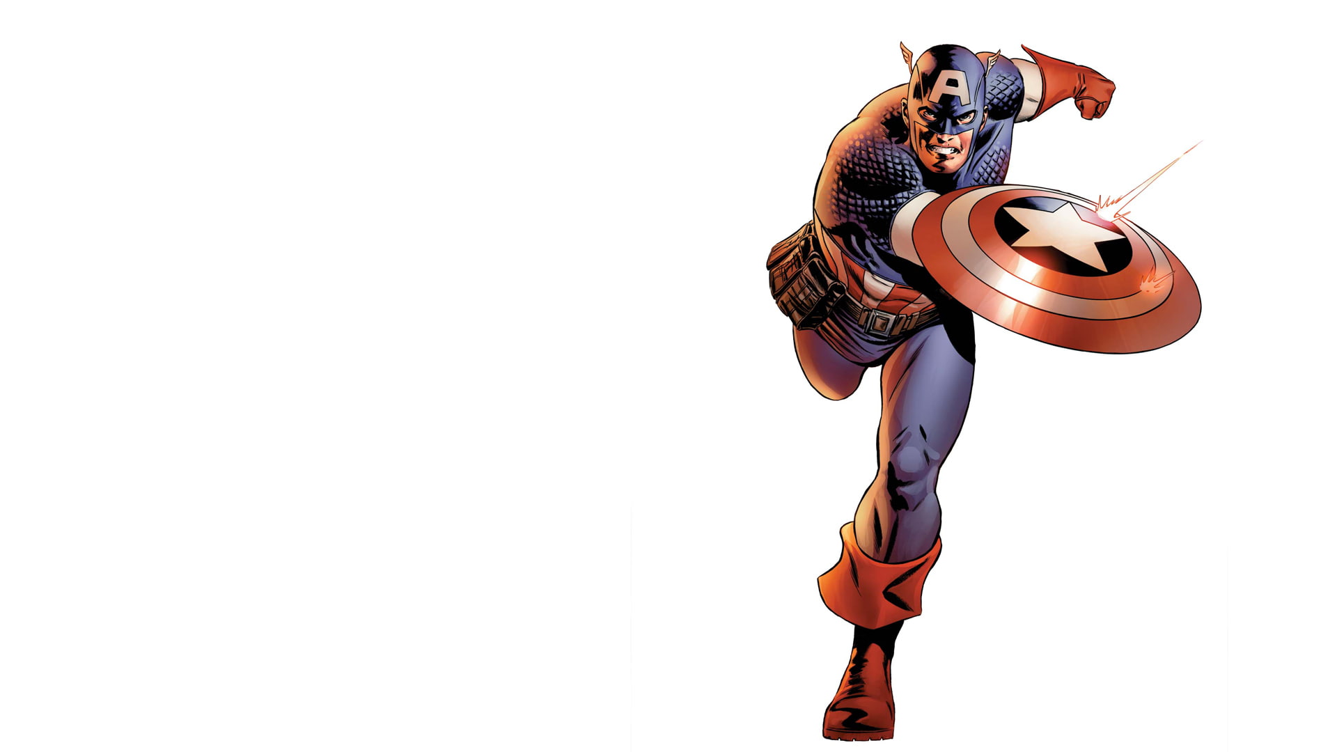 hd, cartoon/comic, white, america, shield, 1080P, captain, HD Wallpaper