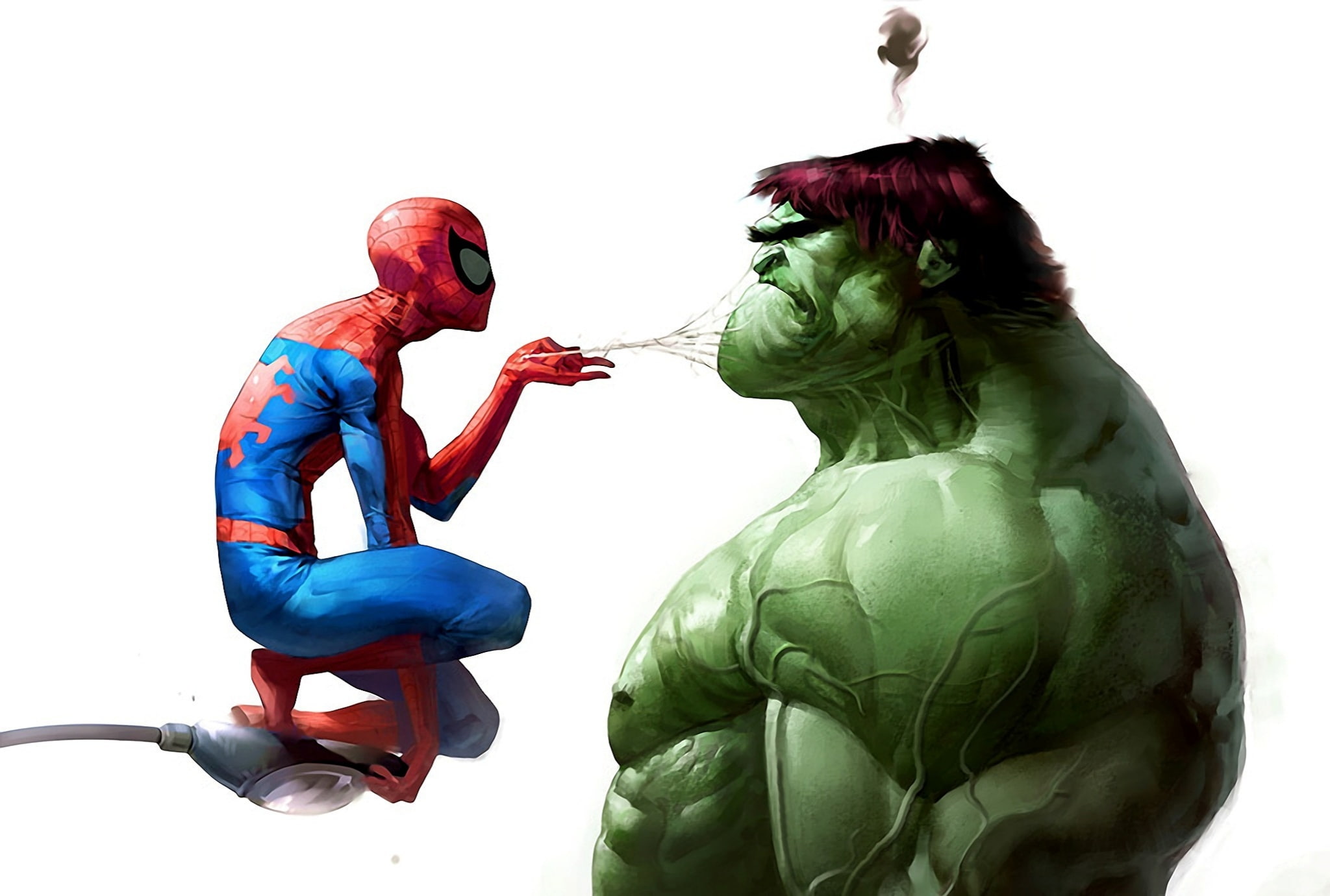 funny, avengers, heroes, 1080P, green, comics, :D, movie, hulk, spiderman, HD Wallpaper