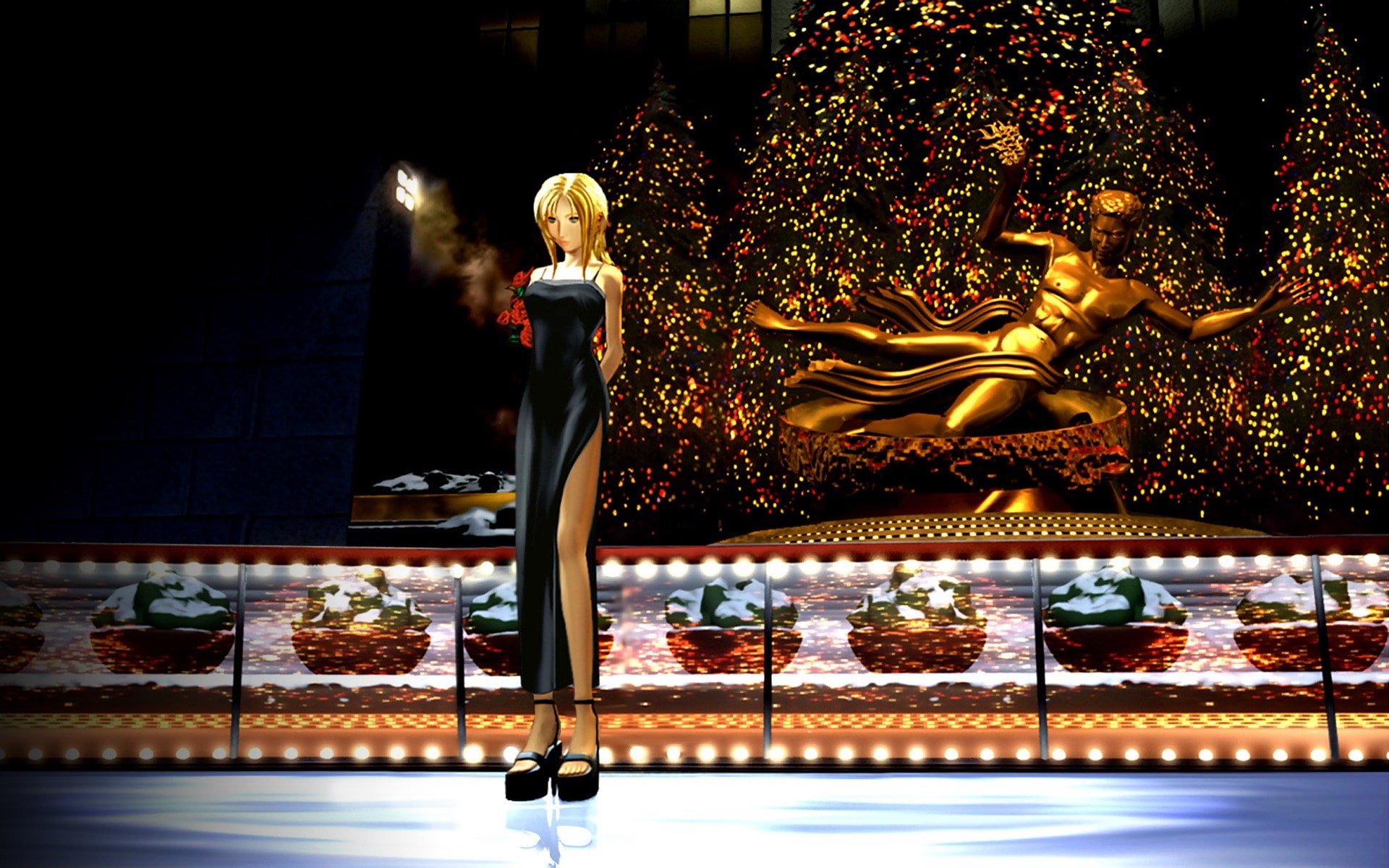 human representation, full length, spirituality, art and craft, architecture, adult, one person, 1080P, built structure, illuminated, parasite eve, creativity, HD Wallpaper