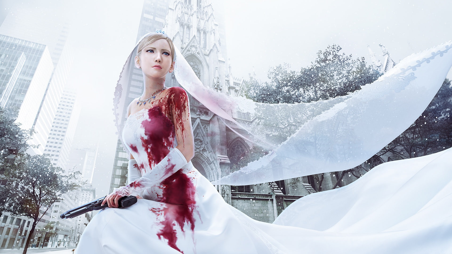 bride, hd, video games, blood, parasite, eve, 1080P, HD Wallpaper