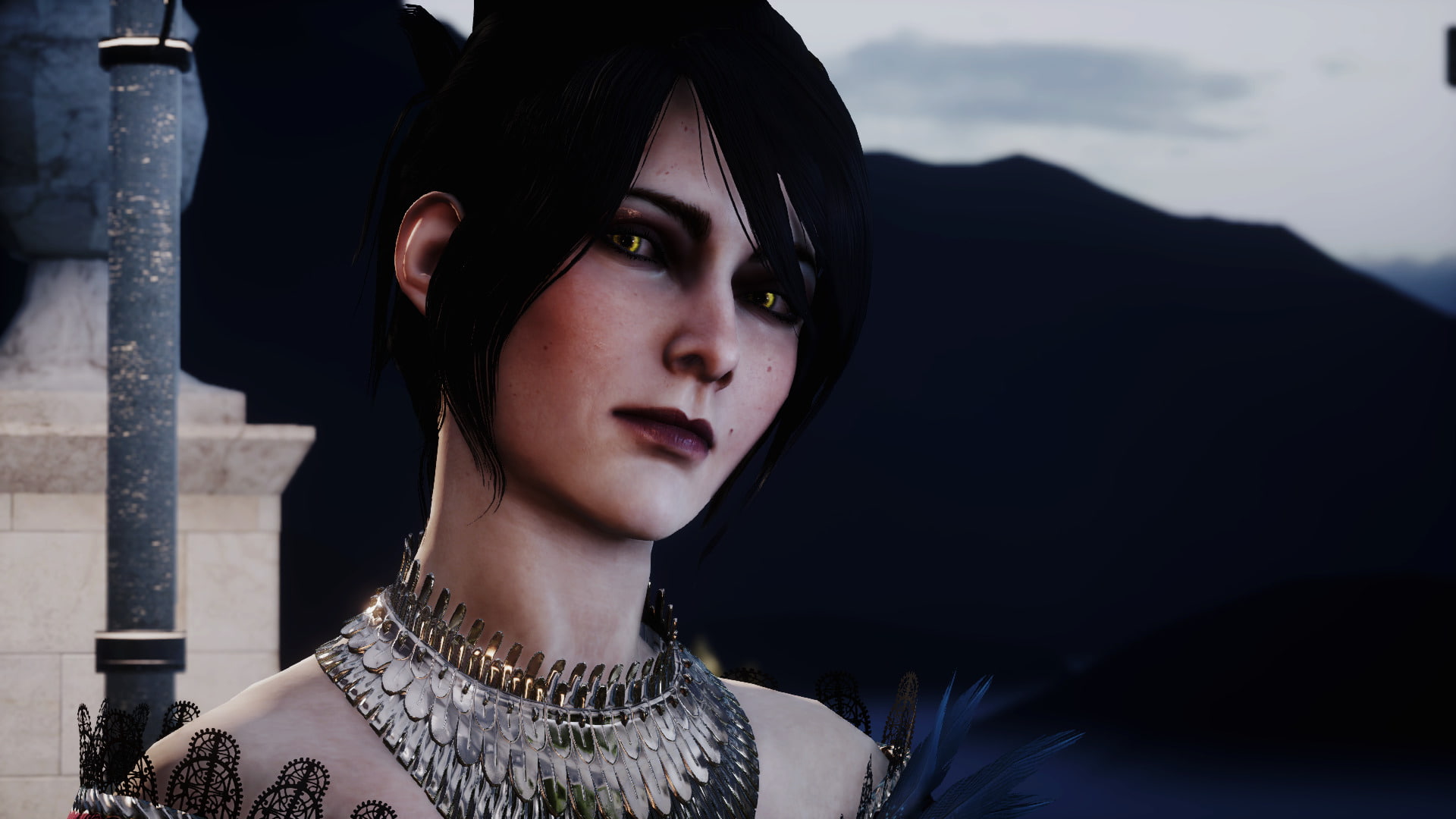morrigan, (character), one person, jewelry, 1080P, close-up, x, young adult, inquisition, people, px, focus on foreground, Morrigan, 1920x1080 px, clothing, HD Wallpaper