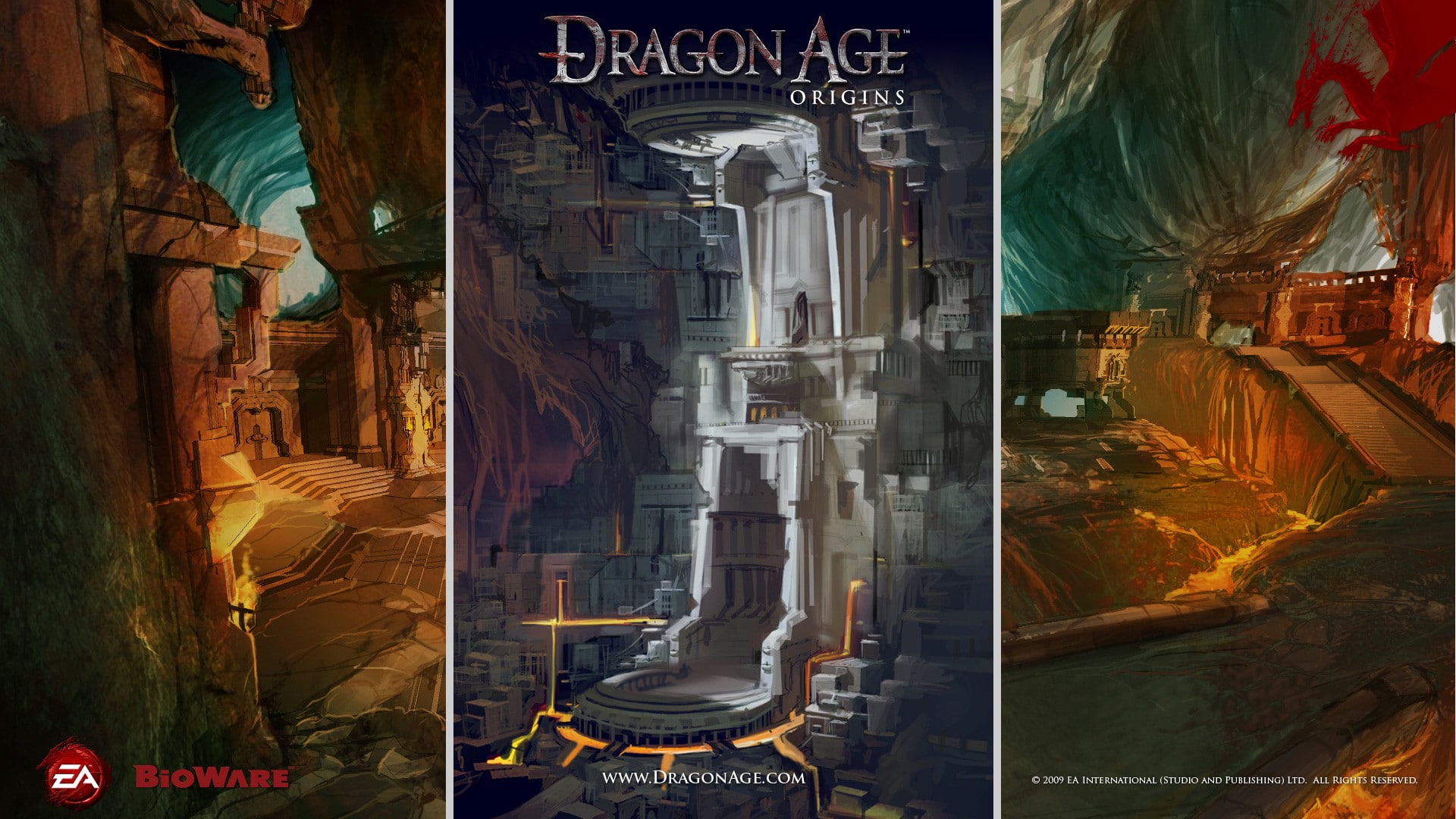 Dragon Age: Origins, 1080P, Dragon Age, collage, video games, HD Wallpaper