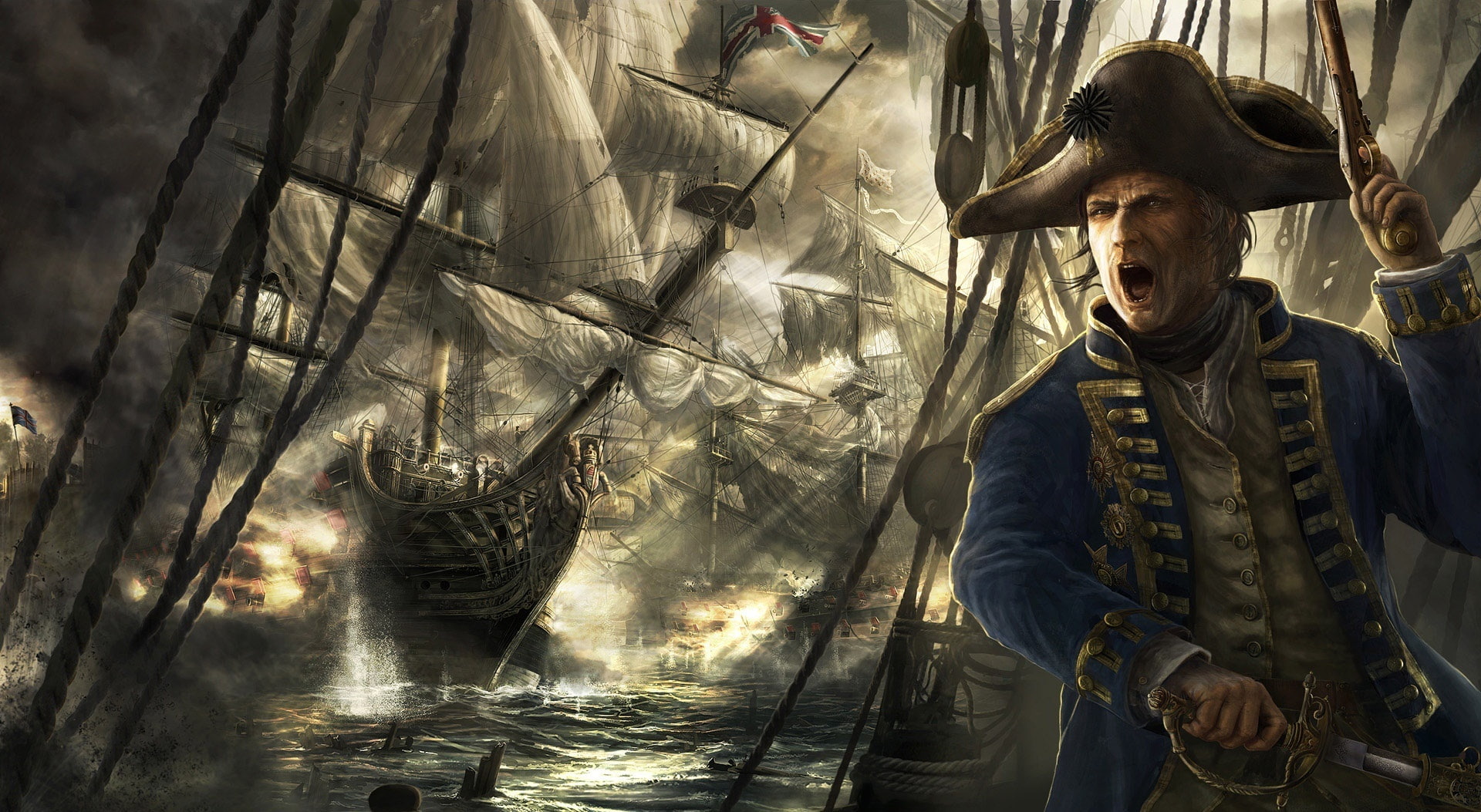 Empires, s, 1080P, looking at camera, young men, standing, architecture, ship, mid adult men, Age Of Empires, revenge, mid adult, indoors, front view, HD Wallpaper