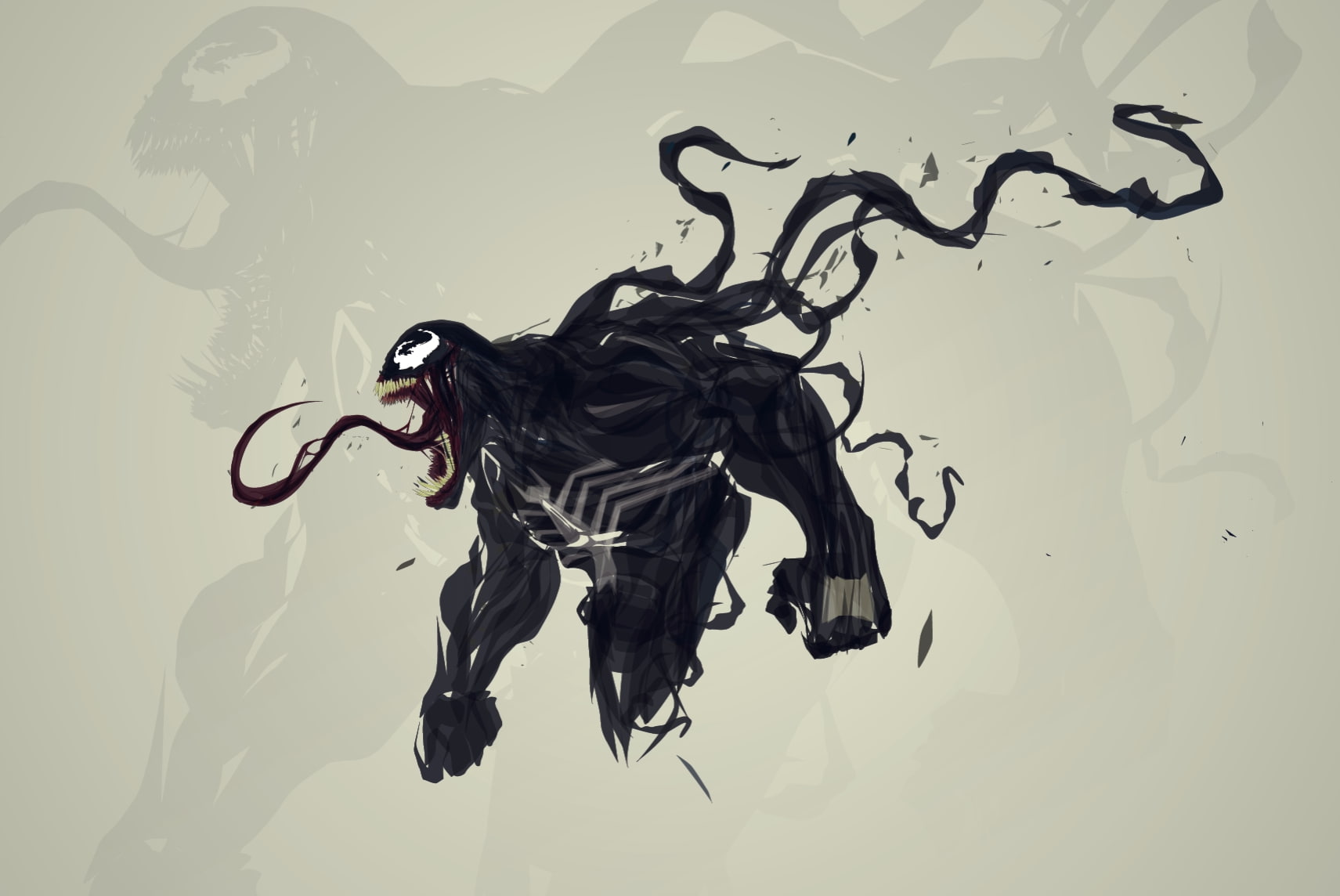 Venom, comics, marvel, 720P, x, artwork, spiderman, hd, spider-man, digital, art, HD Wallpaper