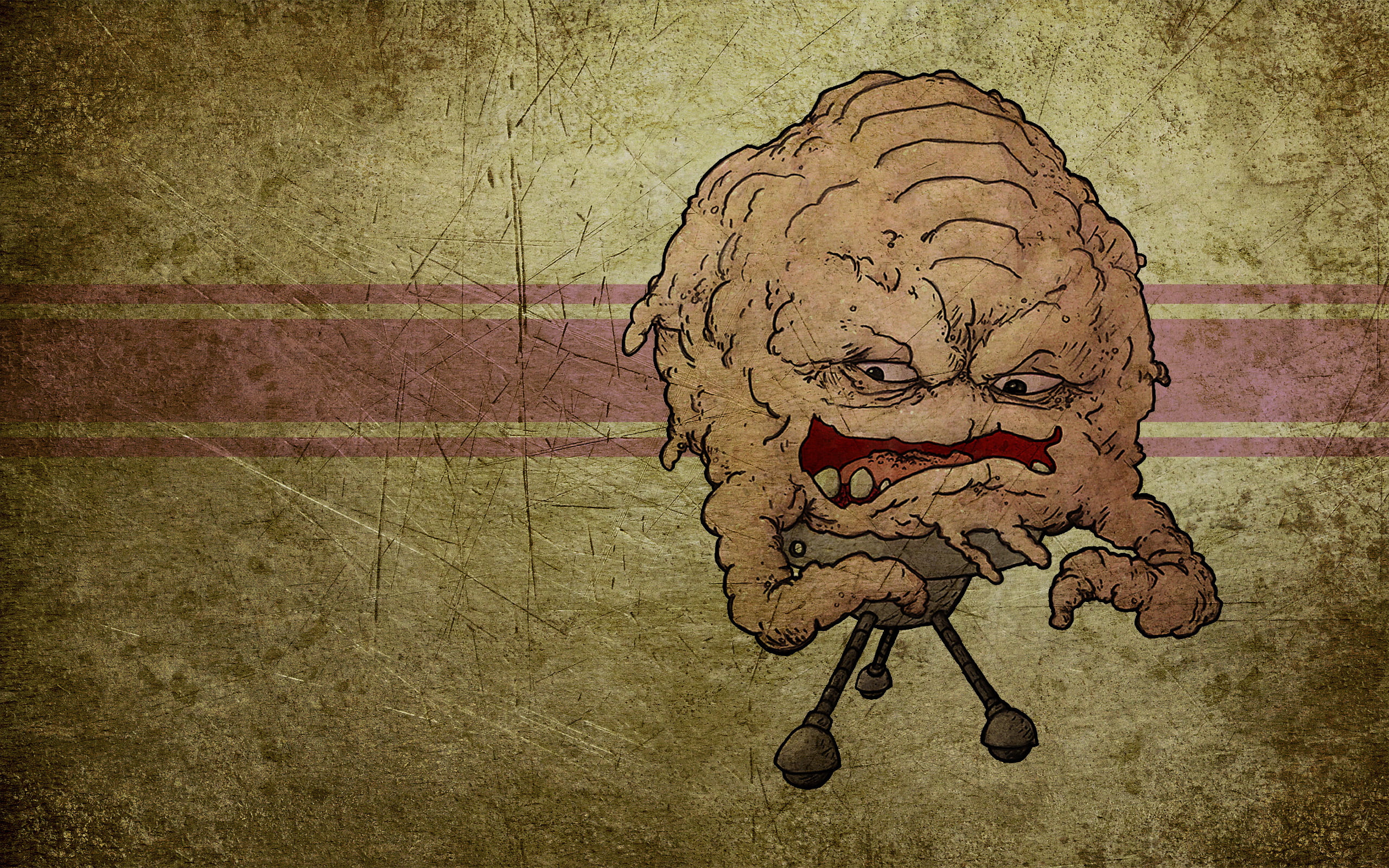 teenage, 2K, male likeness, Krang, indoors, feline, backgrounds, close-up, mutant, design, architecture, TMNT, paper, wall, classic, mural, gothic Style, HD Wallpaper