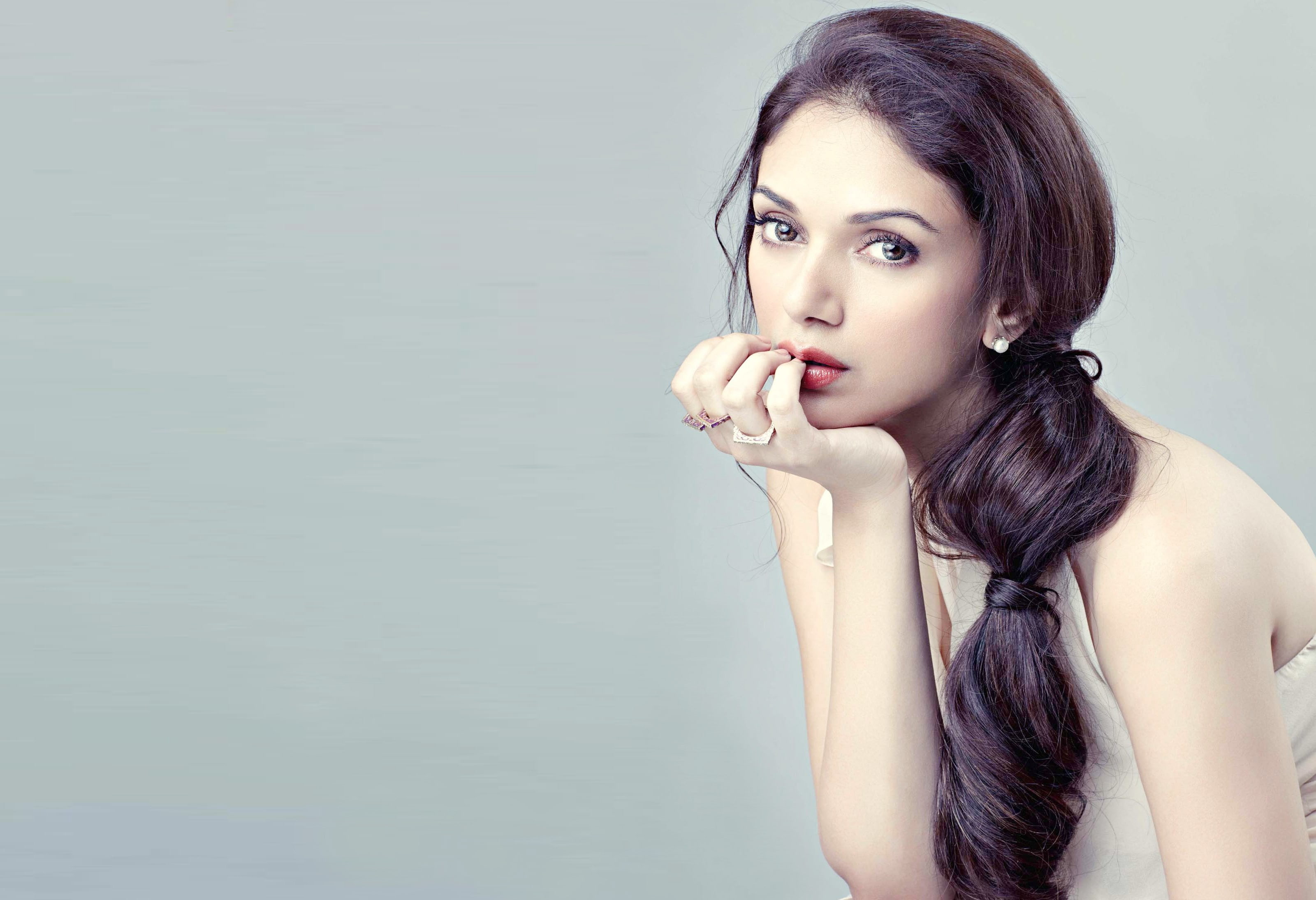 2K, Aditi Rao Hydari, brunette, model, long hair, women, HD Wallpaper