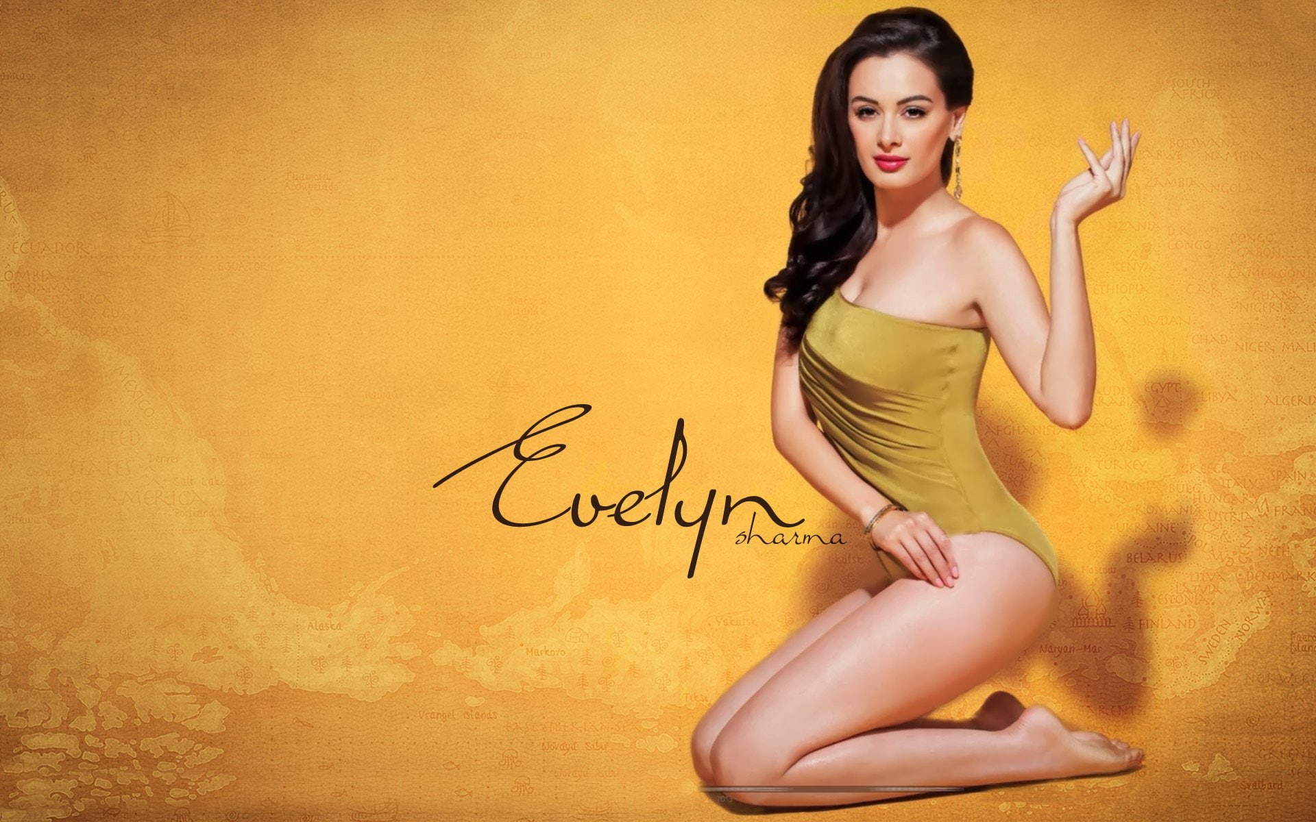 babe, model, indian, evelyn, german, actress, 1080P, sharma, HD Wallpaper