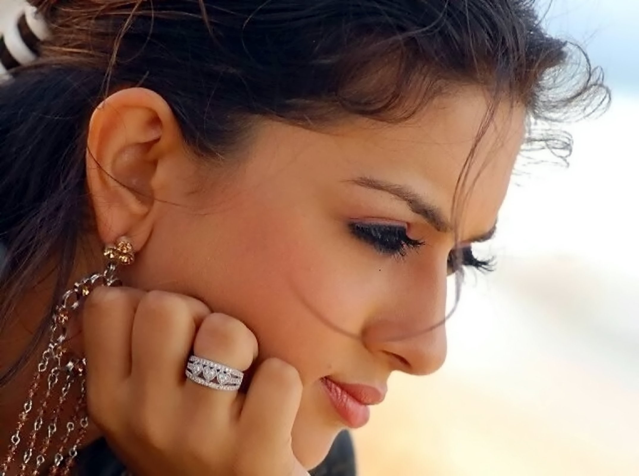 model, babe, bollywood, motwani, actress, 1080P, hansika, HD Wallpaper