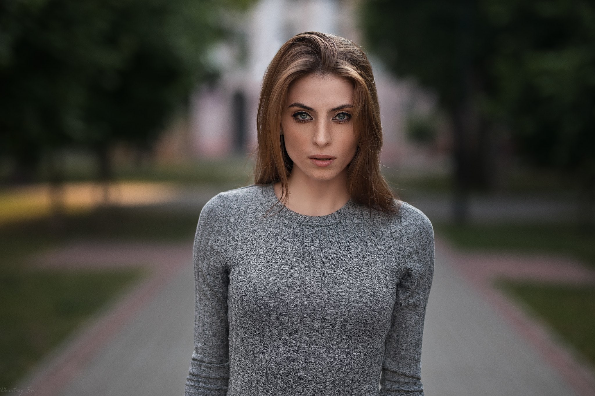 Dmitry Shulgin, park, women, Nadya, portrait, 1080P, HD Wallpaper