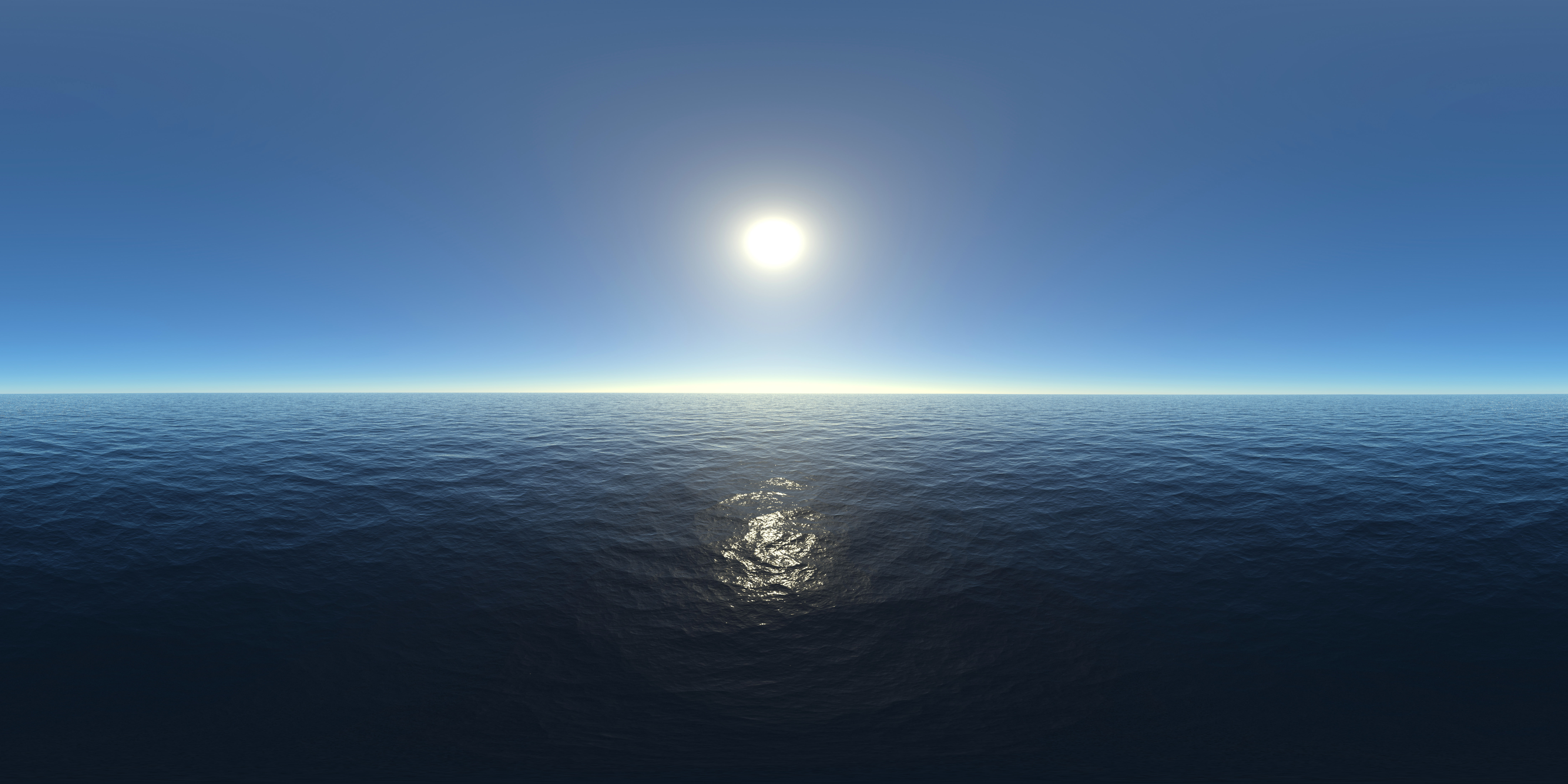 haze, the sun, the sky, space, ruffle, reflection, 8K, sea, horizon, HD Wallpaper