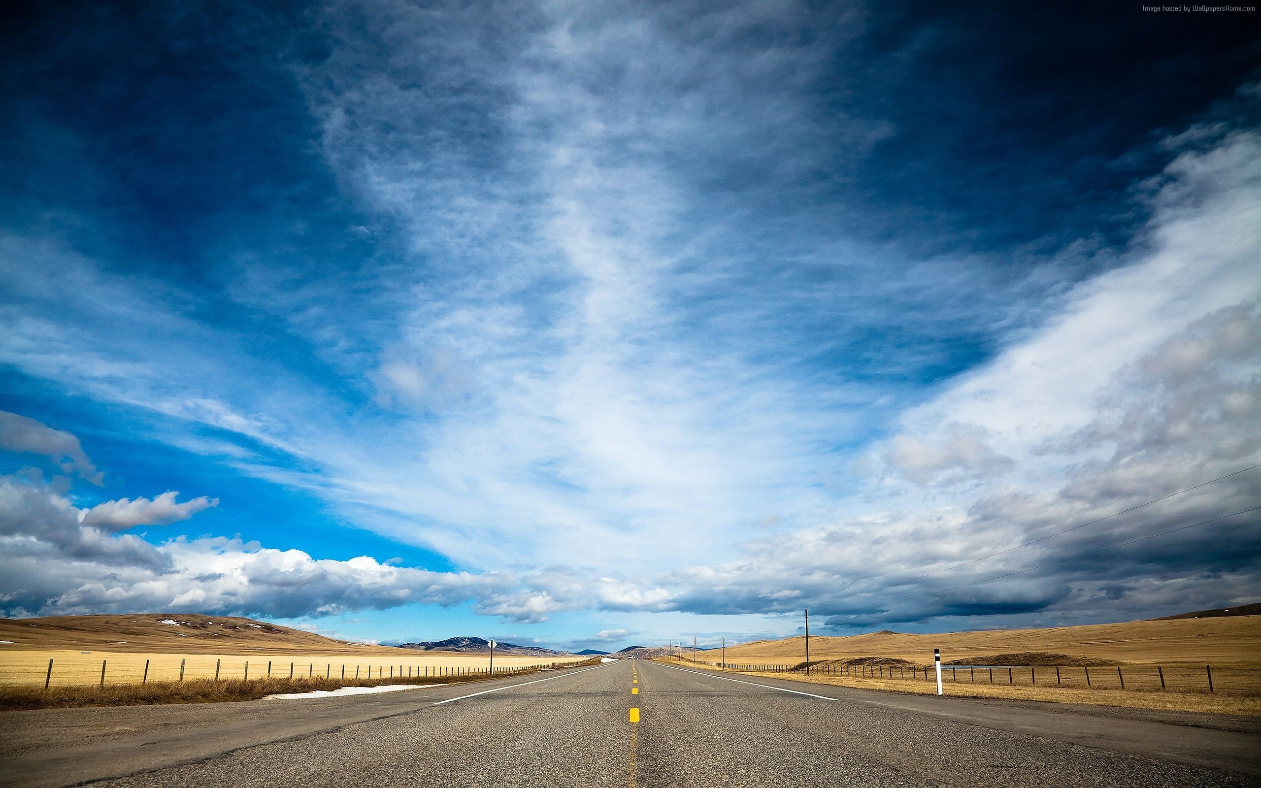 4k, day, road, clouds, dream, sky, 2K, HD Wallpaper