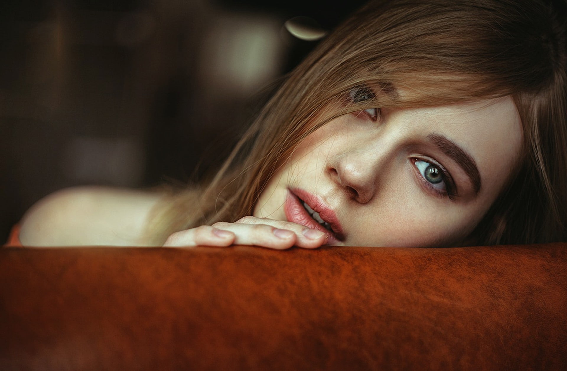 500px, depth of field, portrait, face, Marietta Yushkova, 1080P, women, HD Wallpaper