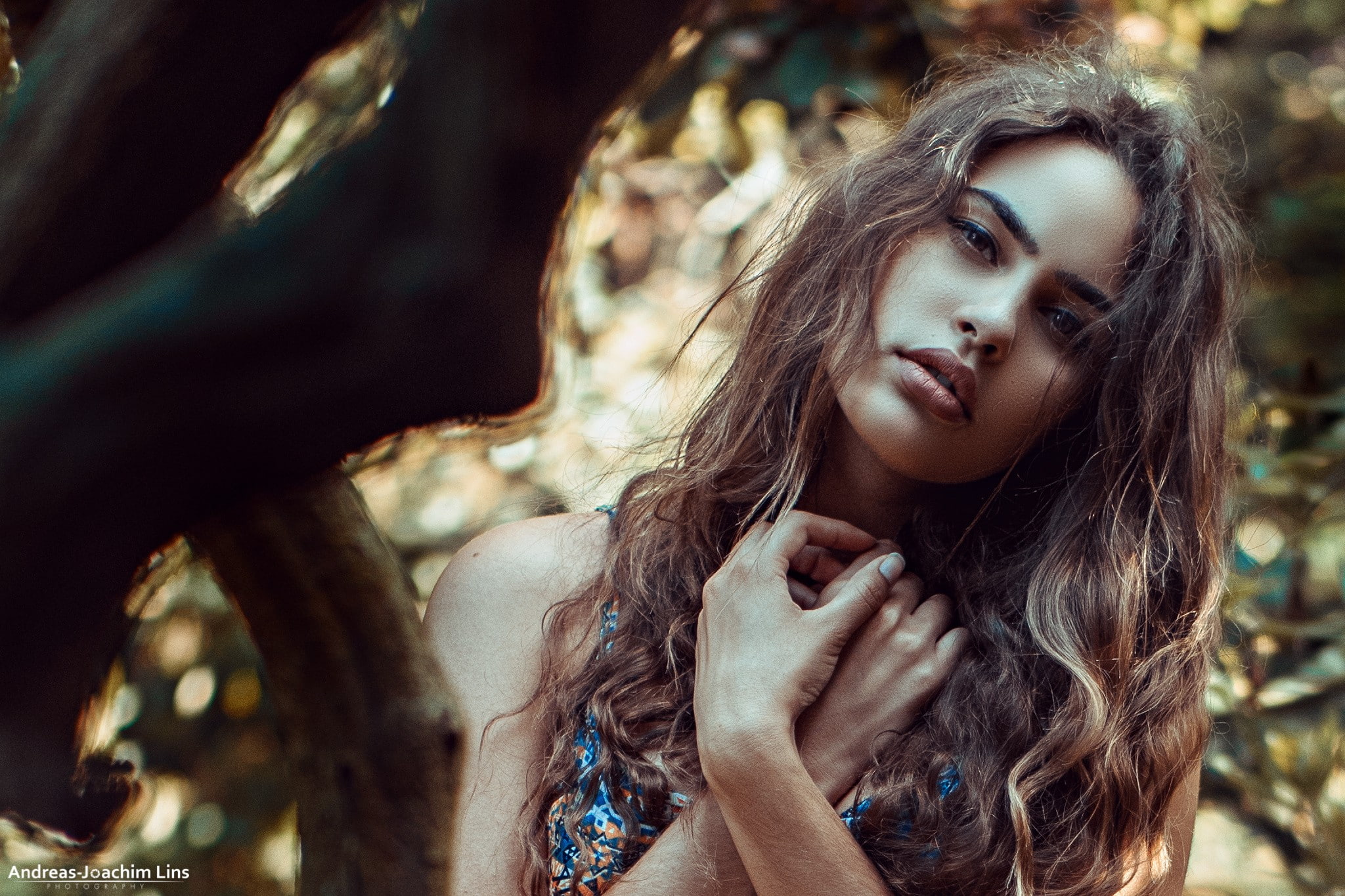 wavy hair, face, Sheila Sanko, Andreas-Joachim Lins, 1080P, portrait, HD Wallpaper