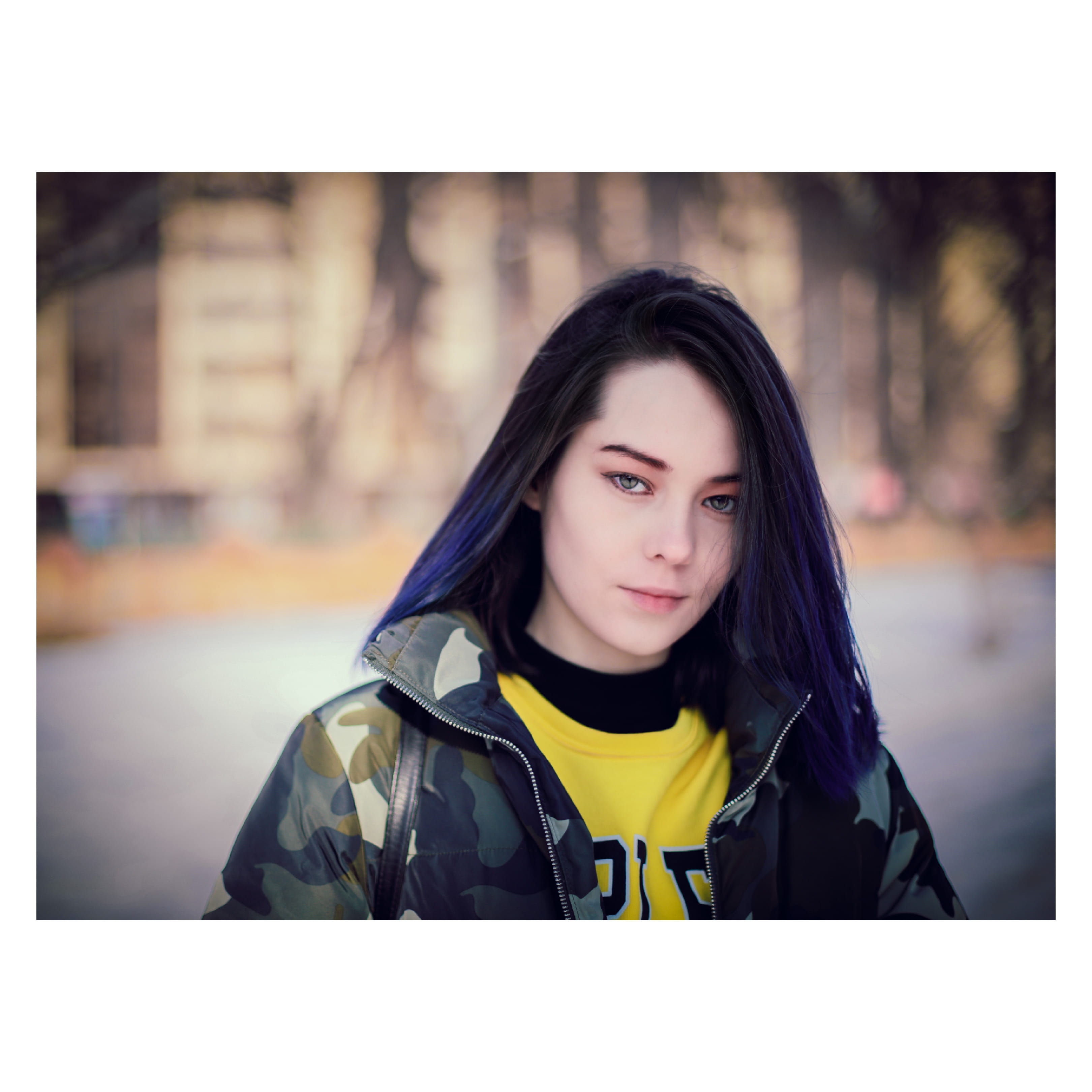 haired, adolescent, beauty, pretty, woman, camouflage, fashion, wear, warm clothing, real people, beautiful woman, auto post production filter, black, young women, Phone HD Wallpaper