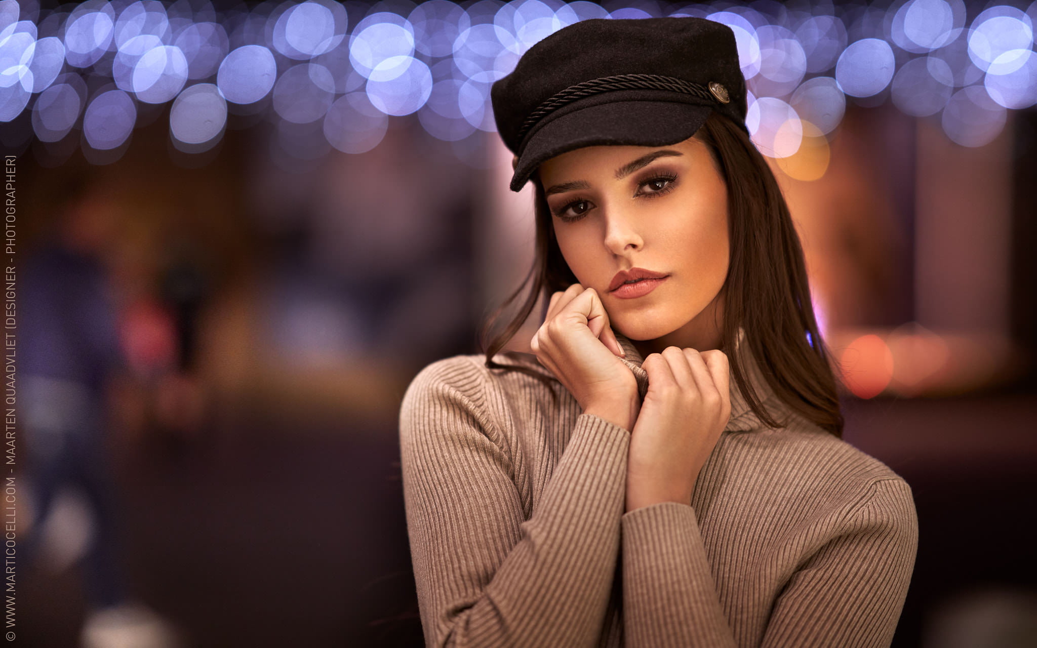 bokeh, 1080P, Maarten Quaadvliet, women, portrait, HD Wallpaper