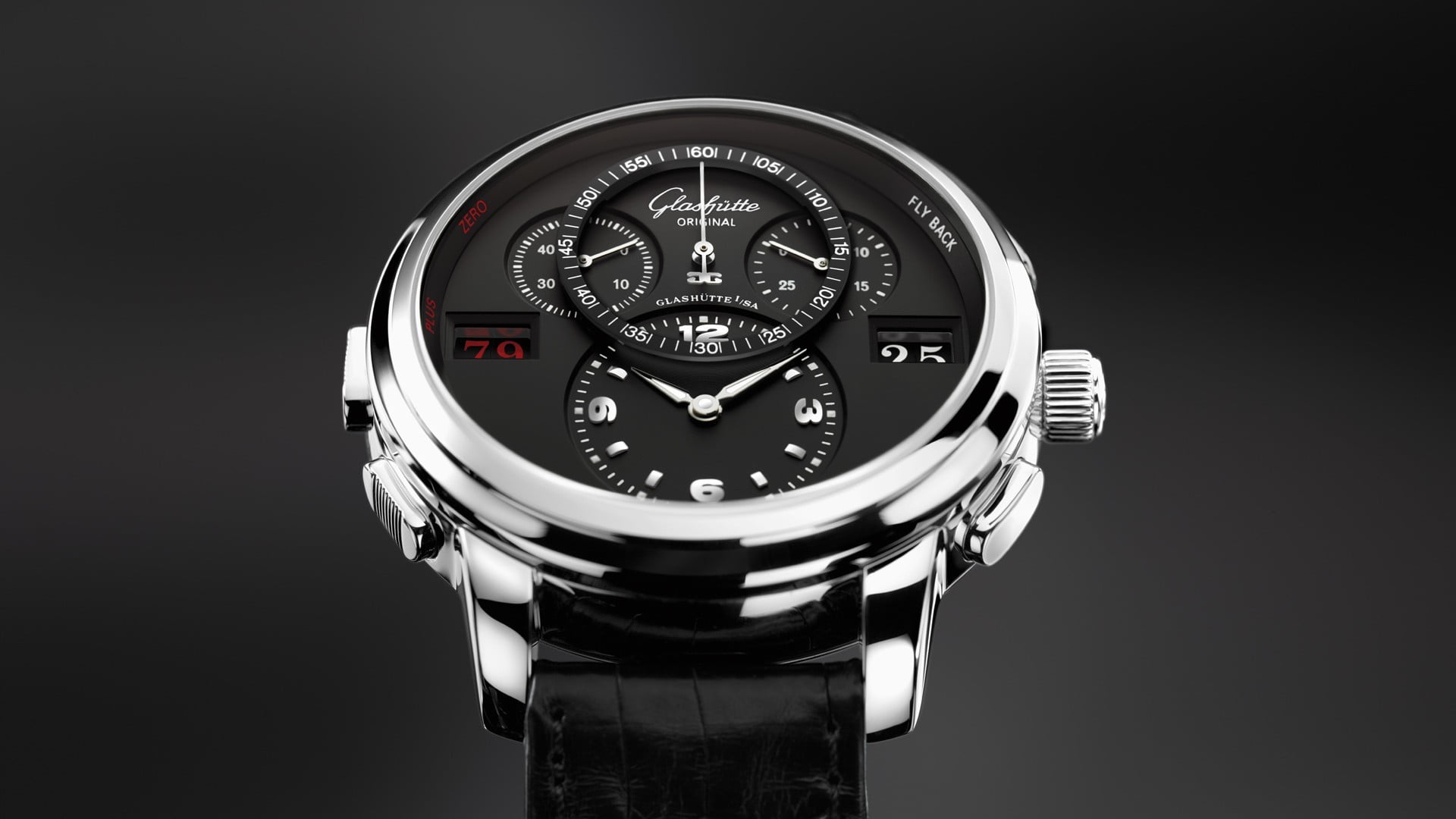 no people, speedometer, control, still life, watch, silver colored, black background, accuracy, close-up, cut out, circle, Glashütte, geometric shape, indoors, HD Wallpaper