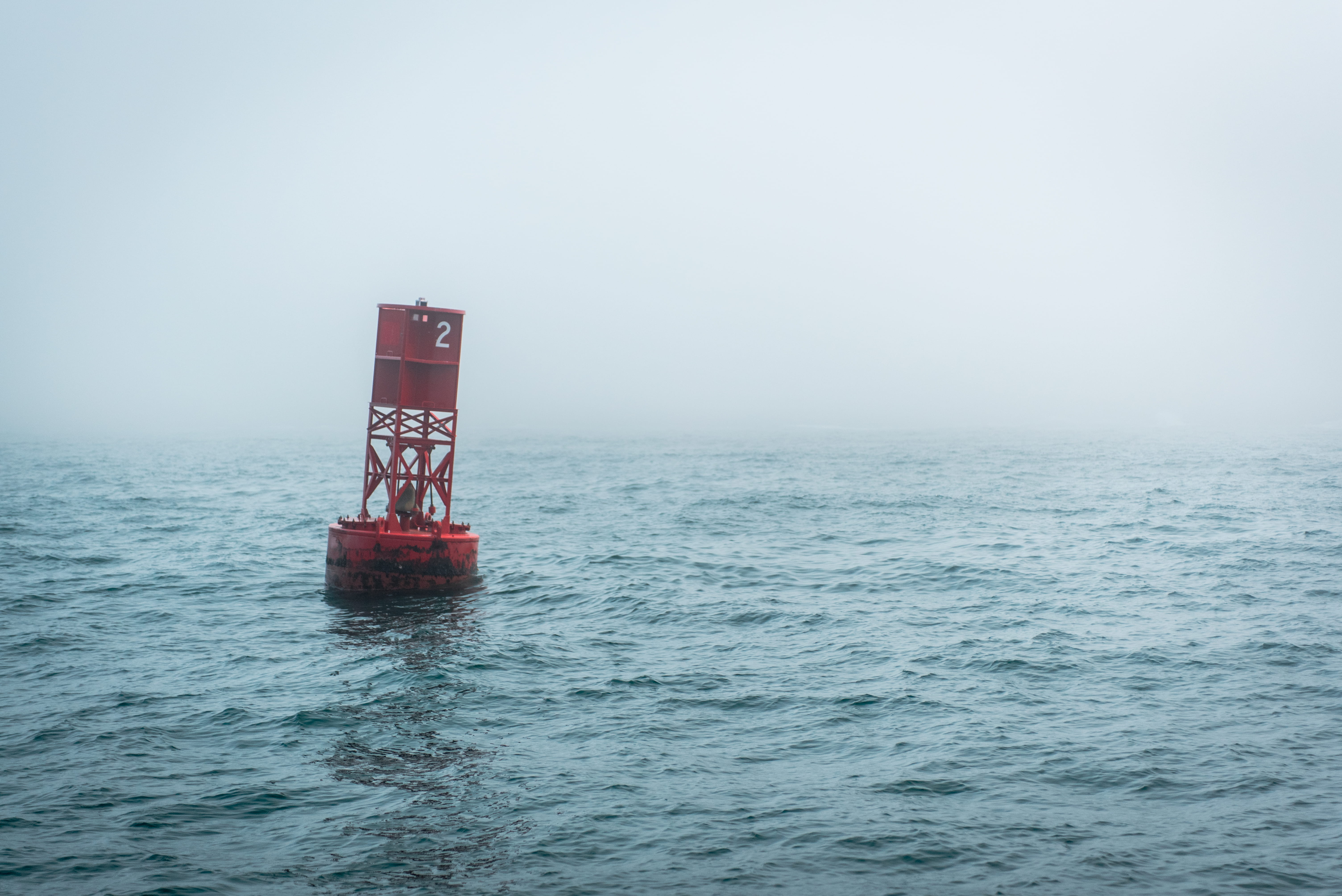 buoy, float, sky, pacific ocean, haze, floating on water, oregon, day, safety, ocean view, whale watching, moody, ocea, security, 5K, outdoors, beauty in nature, HD Wallpaper