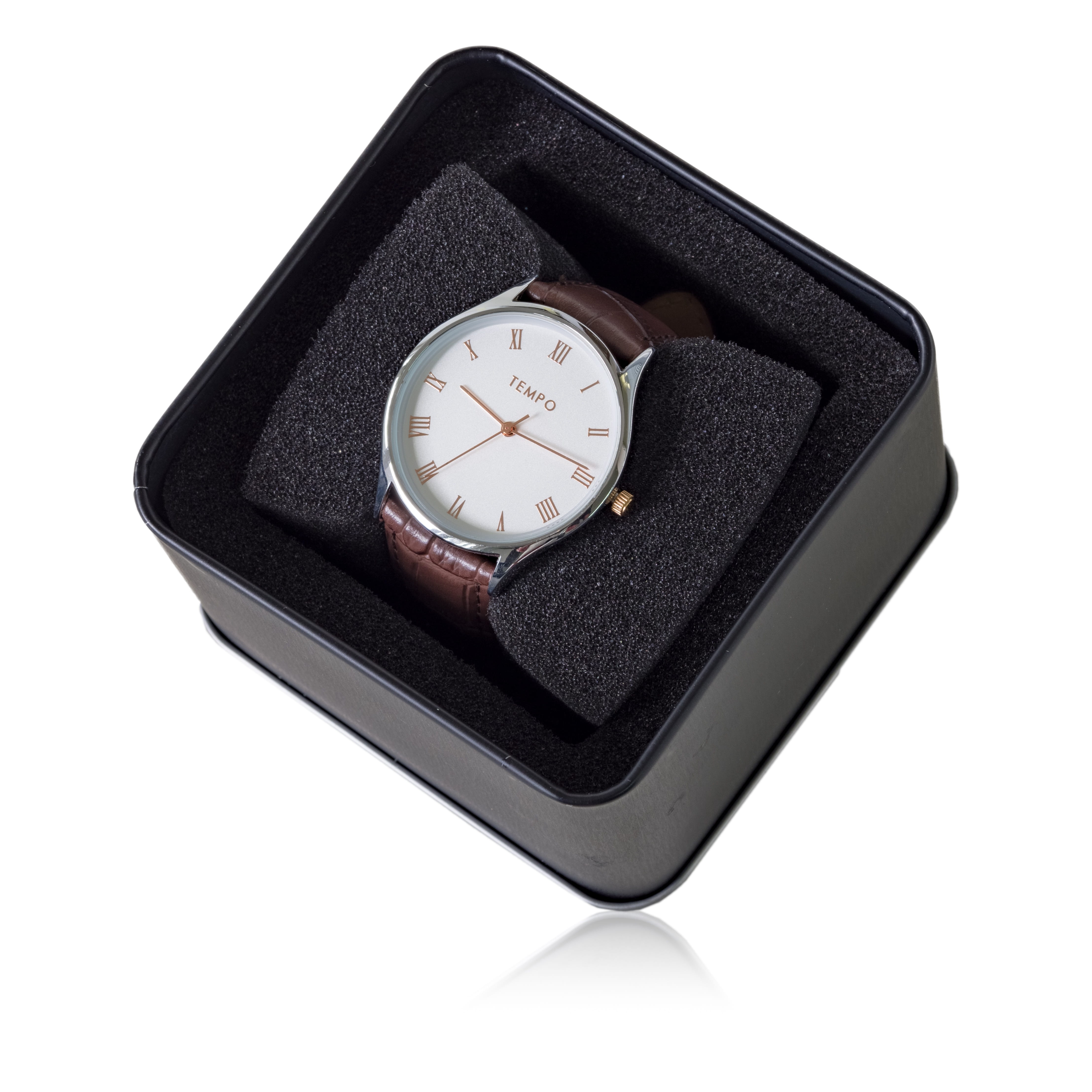 watch, retro, personal accessory, time, timer, clock, money, hour, 4K, dial, second, black, wristwatch, single object, no people, gents tempo quartz dress watch, Phone HD Wallpaper