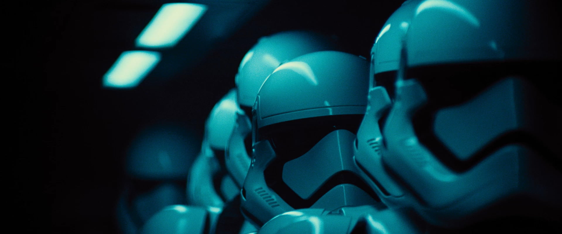 night, light - natural phenomenon, close-up, focus on foreground, blue, Stormtrooper, Star Wars, technology, headwear, indoors, Star Wars Episode VII: The Force Awakens, HD Wallpaper
