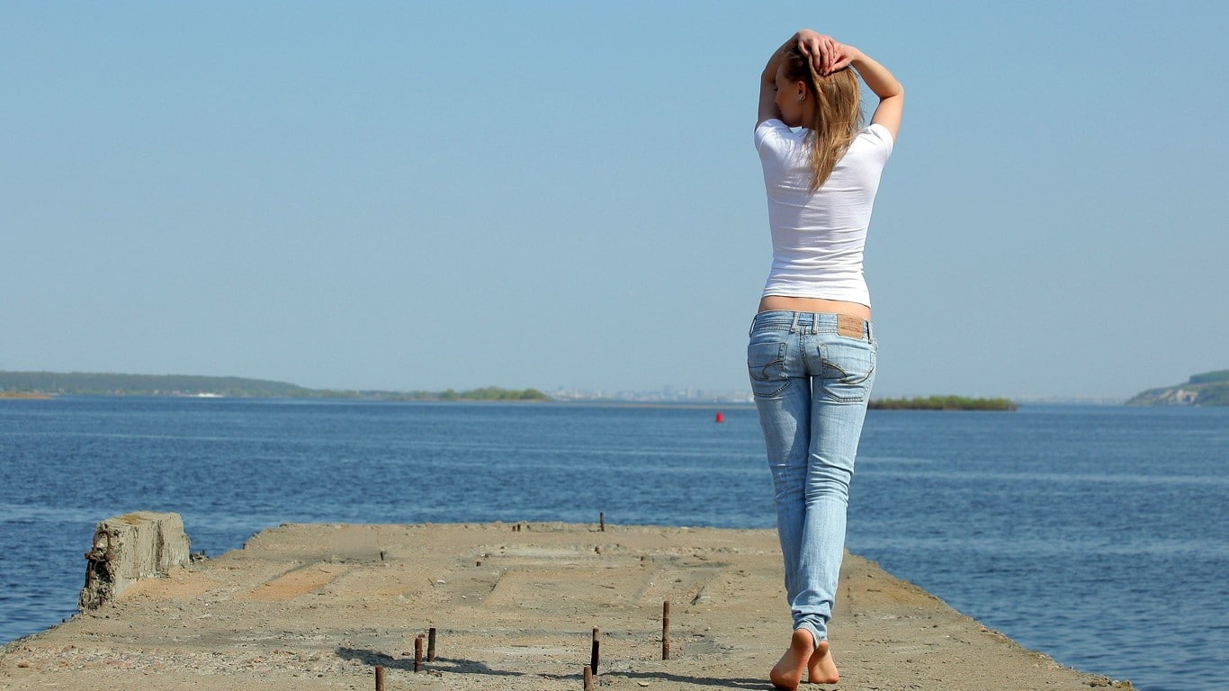 hd, x, women, b, Jeans, 720P, nature, models, avril, art, beach, beaches, HD Wallpaper